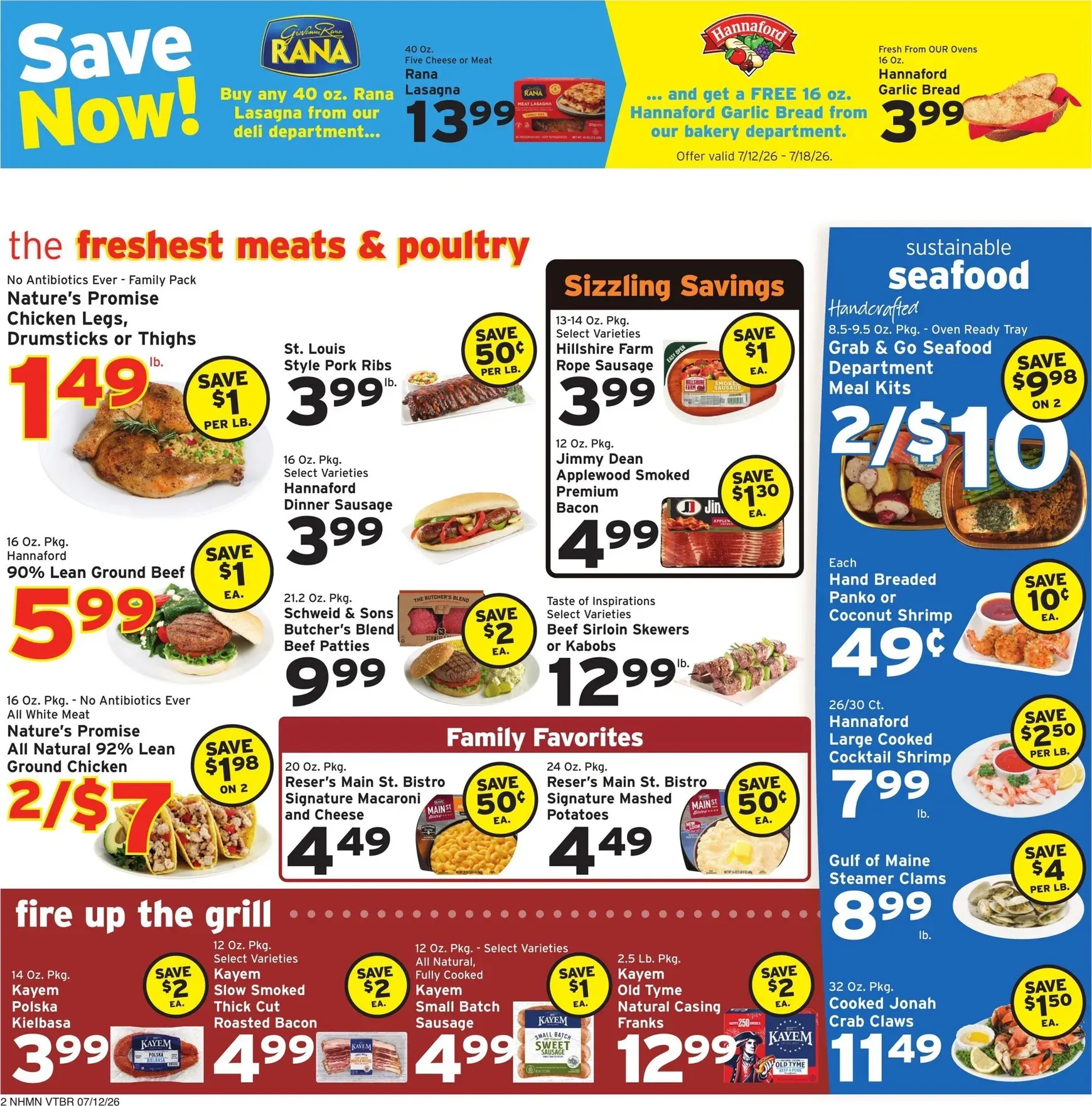 Weekly ad Current Hannaford leaflet valid from Sunday 07/12/2026 to Saturday 07/18/2026 from July 12 to July 18 2026 - Page 2