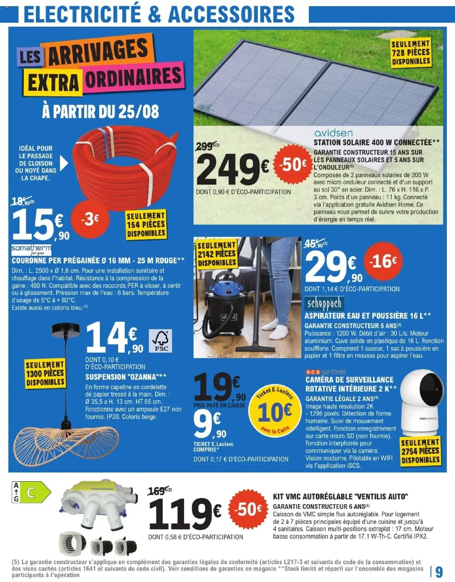 Brico E.Leclerc Arrivages bricolage à partir du 25/08/2026 - promo en ligne du 25 août au 12 septembre 2026 - Catalogue page 9