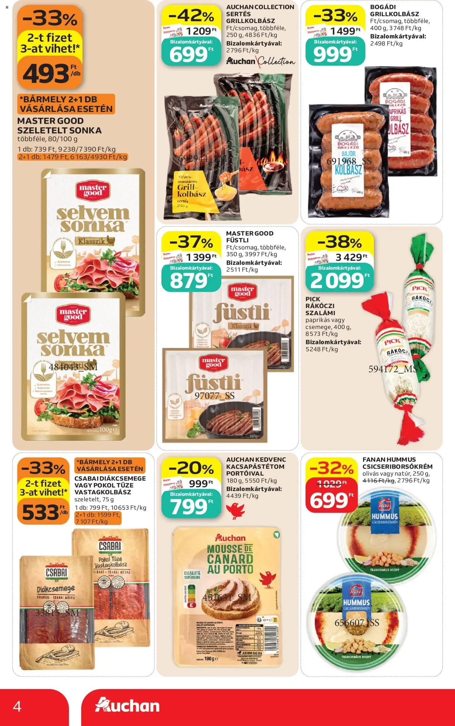 Katalógus Auchan Szupermarket akciós újság - 2026.08.06. -tól/töl > akció, lapozható szórólap 🛍️ augusztus 6.-tól augusztus 12.-ig 2026. - Oldal 4