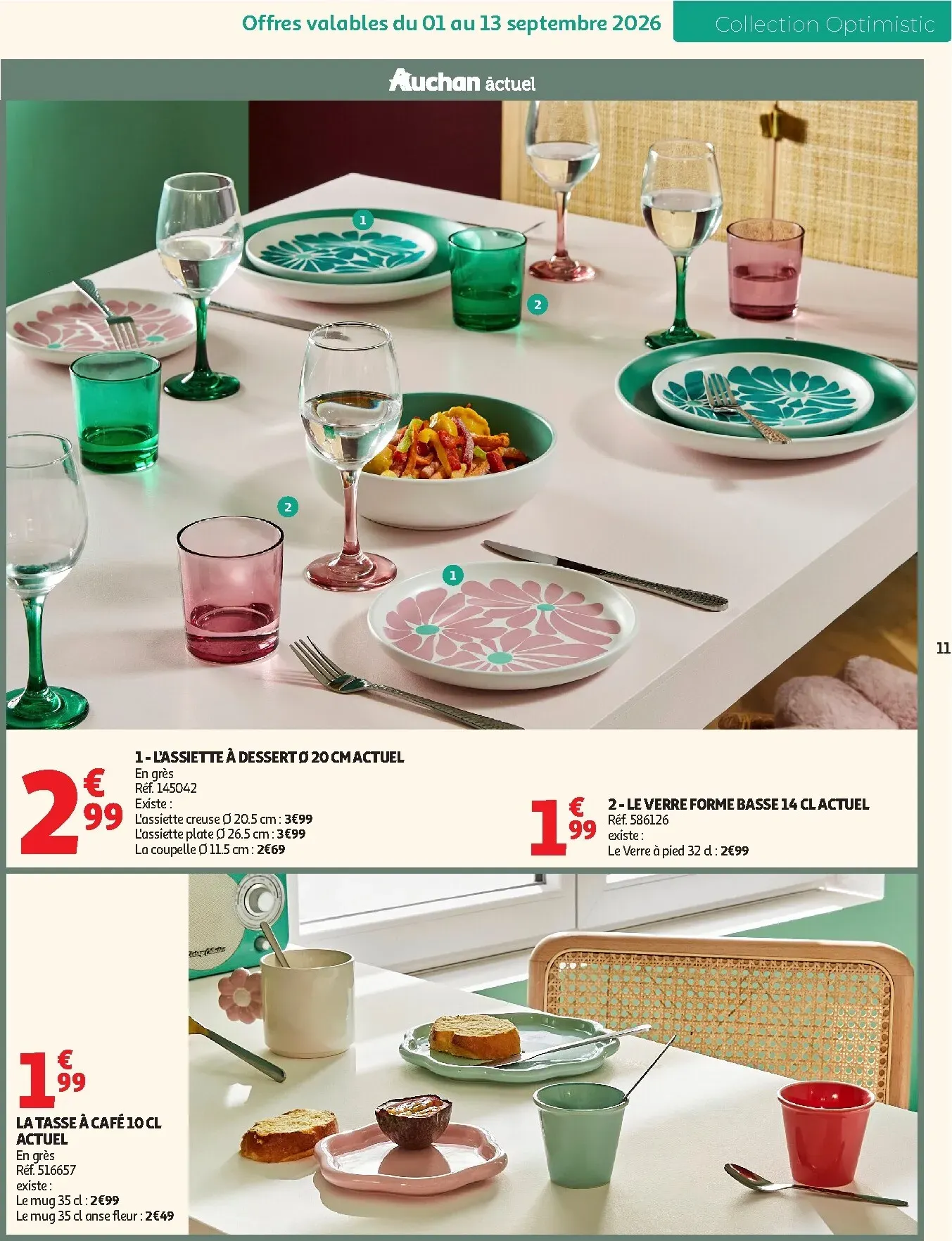 Current Auchan - Inspiration déco leaflet valid from du mardi 01/09/2026 to du dimanche 01/11/2026 du 1 septembre au 1 novembre 2026 - Catalogue page 11