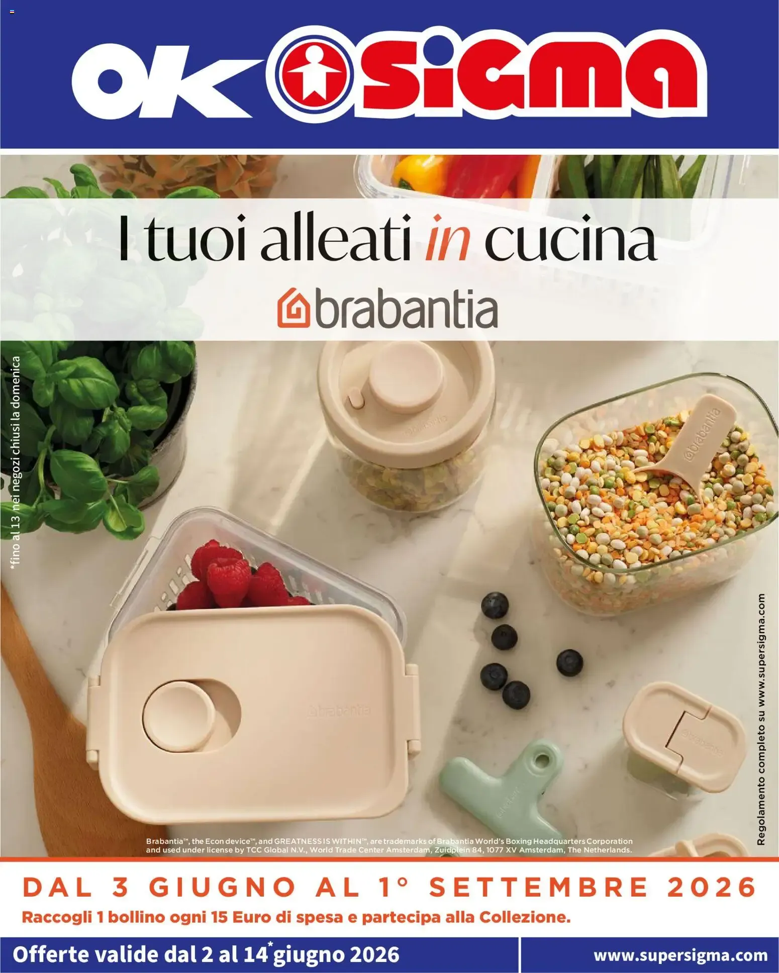 OK SIGMA: I tuoi alleati in cucina con Brabantia da 2 giugno a 14 giugno di 2026 - Pagina del volantino 1