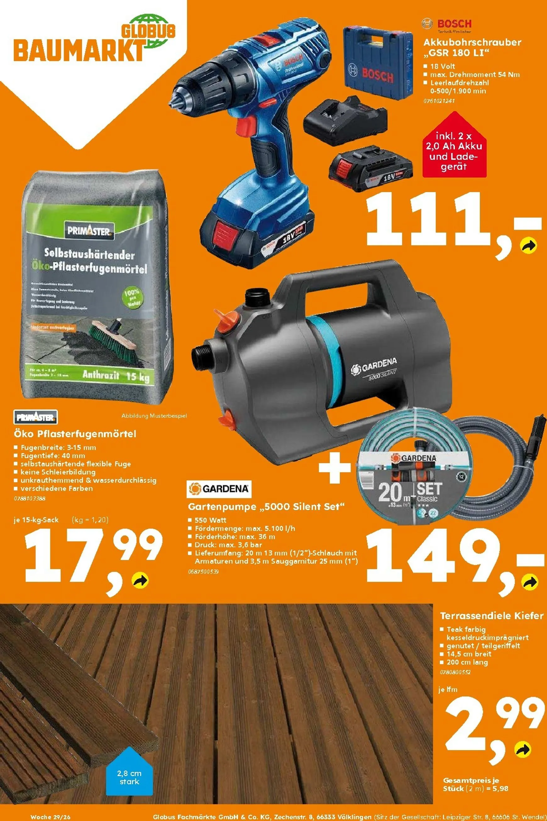 Globus Baumarkt Prospekt – von Sonntag 12.07.2026 bis Samstag 18.07.2026 von 13. Juli bis 18. Juli 2026 - Prospekt seite 12