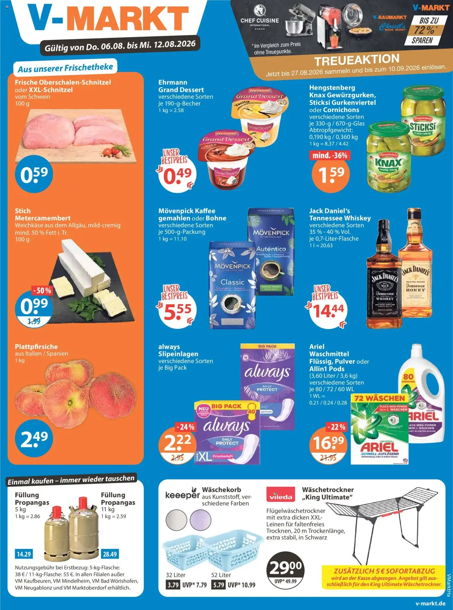 Angebote V-Markt Angebote (ab 06.08.2026) von 6. August bis 12. August 2026 - Prospekt seite 1