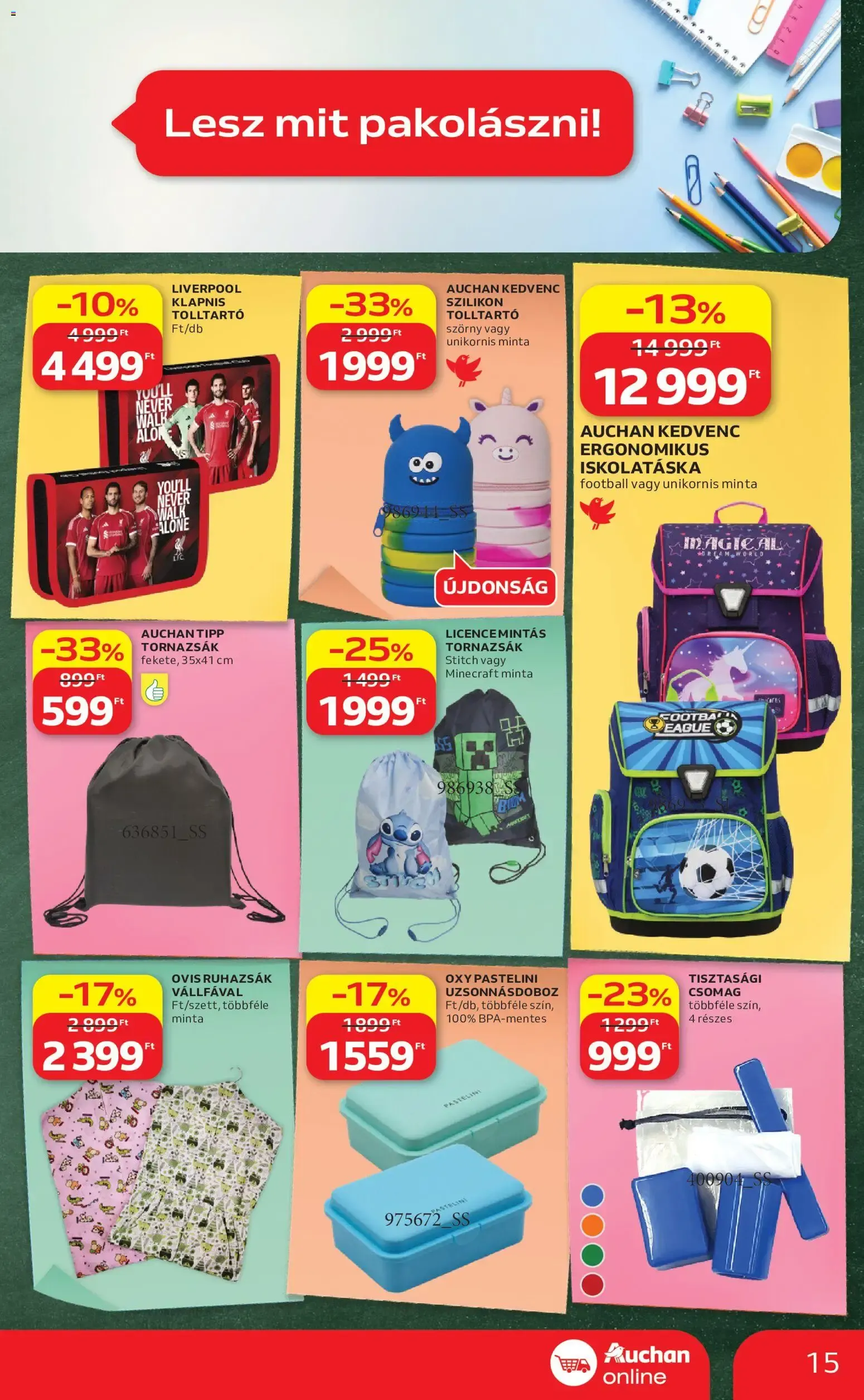 Katalógus Auchan Szupermarket akciós újság - 2026.07.23. -tól/töl > akció, lapozható szórólap 🛍️ július 23.-tól július 29.-ig 2026. - Oldal 15