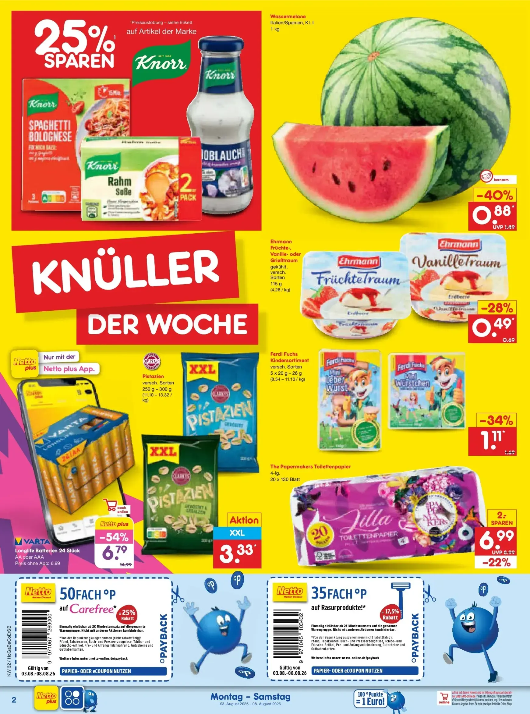 Netto Marken Discount Prospekt – von Montag 03.08.2026 bis Samstag 08.08.2026 von 3. August bis 8. August 2026 - Prospekt seite 2