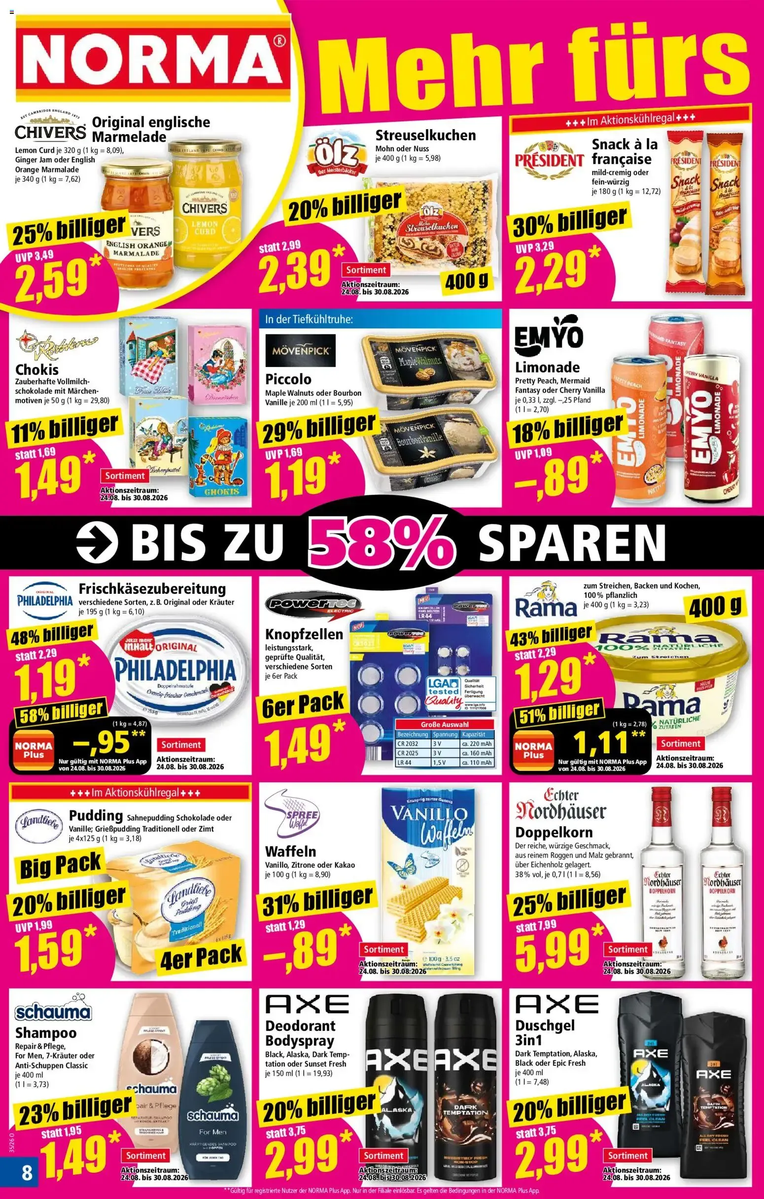 Norma Prospekt (ab 24.08.2026) zum blättern » Angebote von 24. August bis 29. August 2026 - Prospekt seite 8