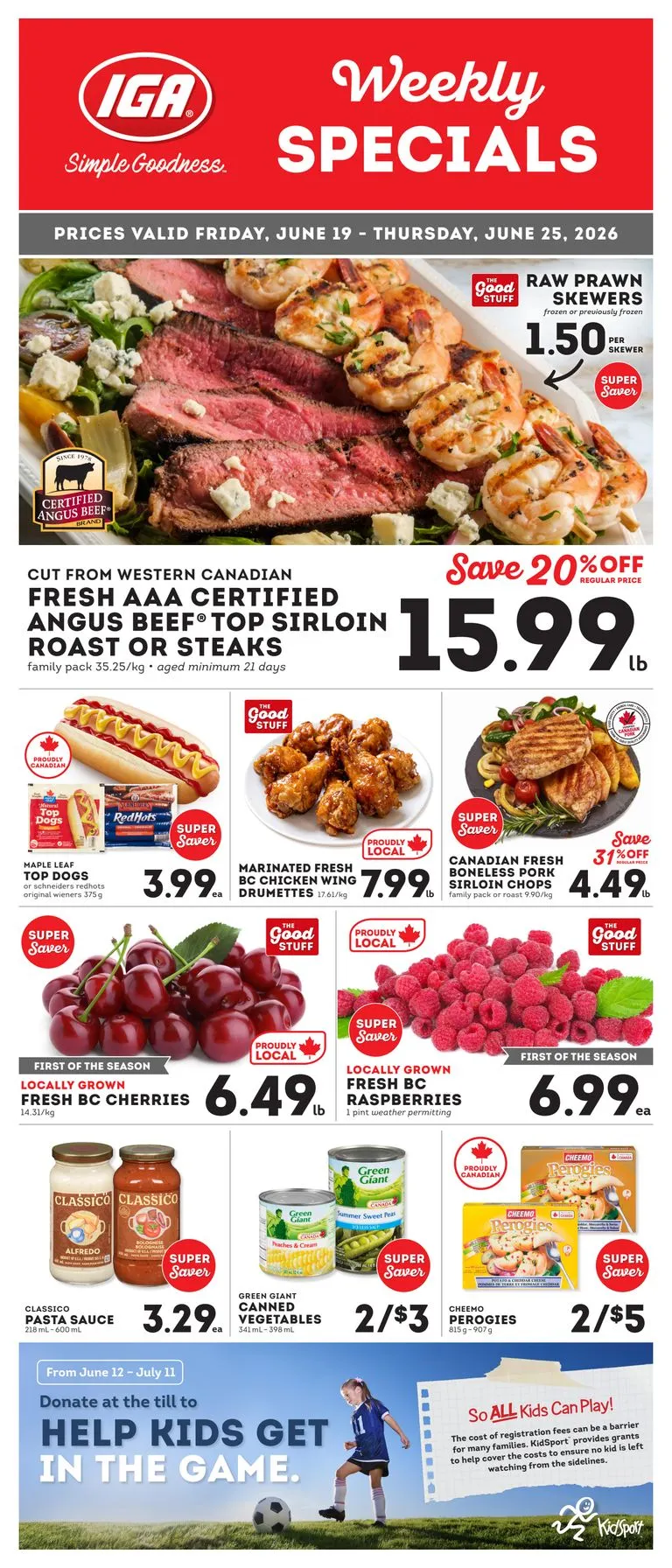 Weekly ad IGA Weekly Specials from June 19 to June 25 2026 - Page 1