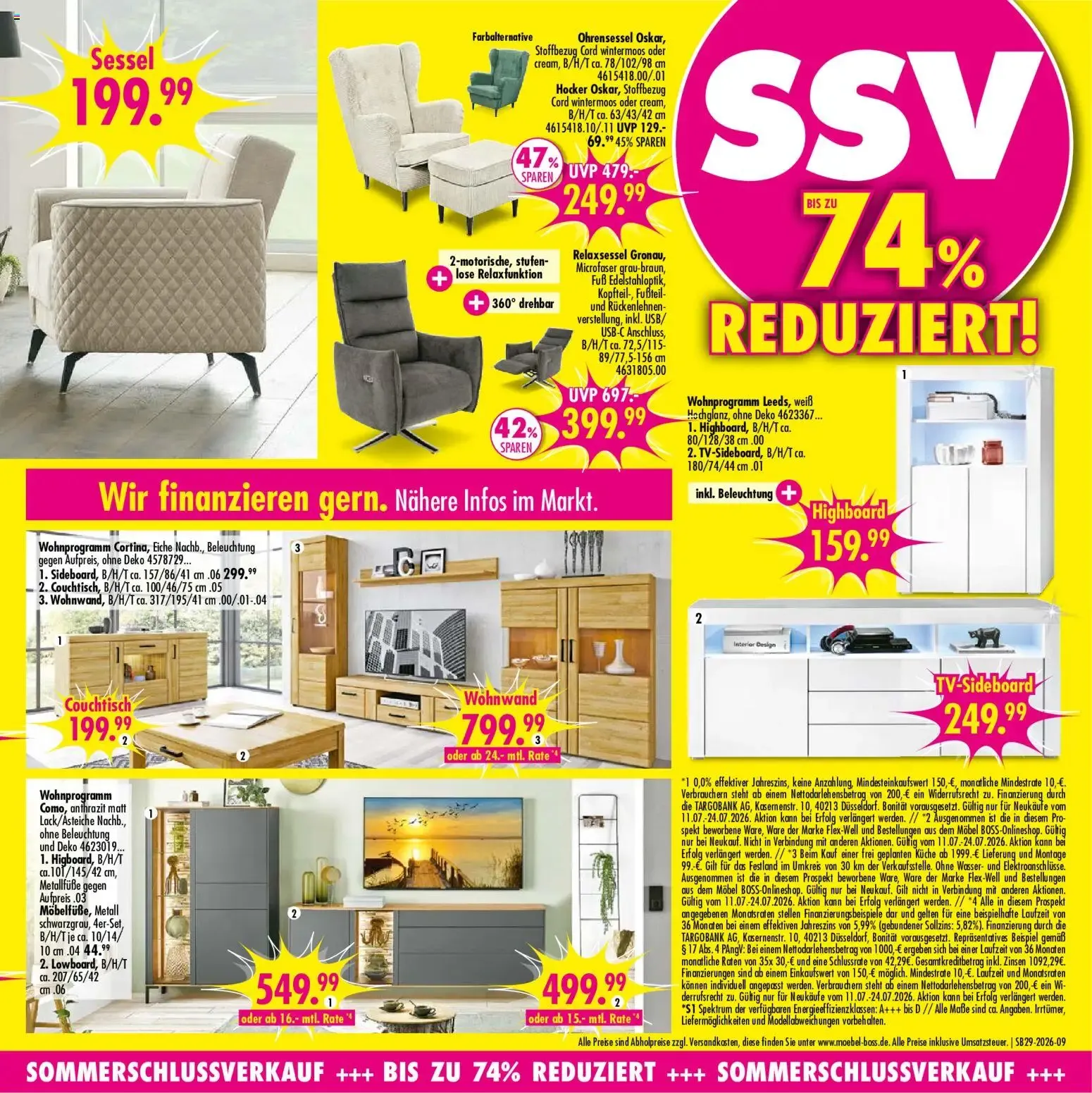 SB Möbel Boss Prospekt (ab 11.07.2026) zum Blättern von 11. Juli bis 24. Juli 2026 - Prospekt seite 9