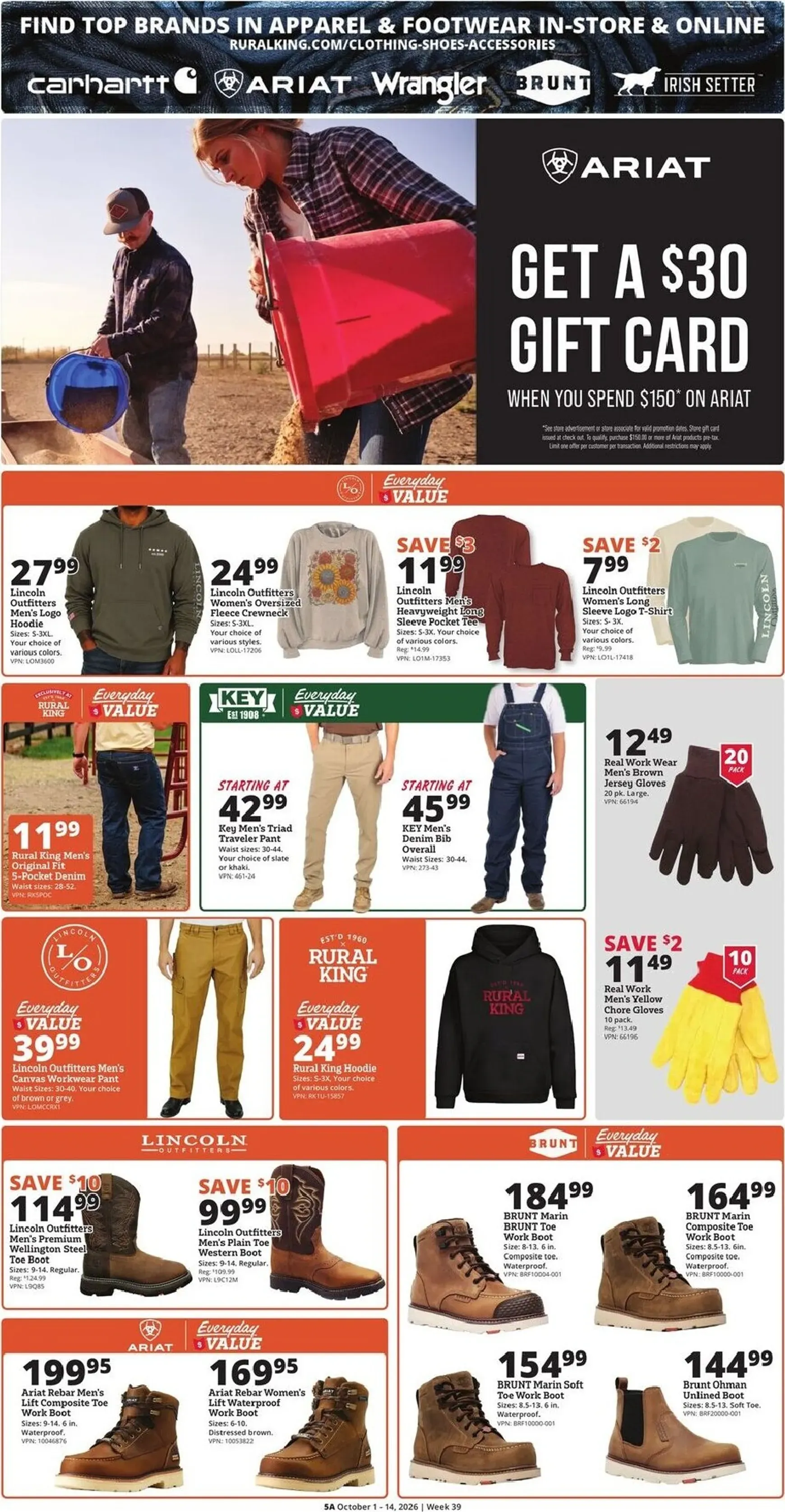 Weekly ad Current Rural King leaflet valid from Thursday 10/01/2026 to Wednesday 10/14/2026 from October 1 to October 14 2026 - Page 5