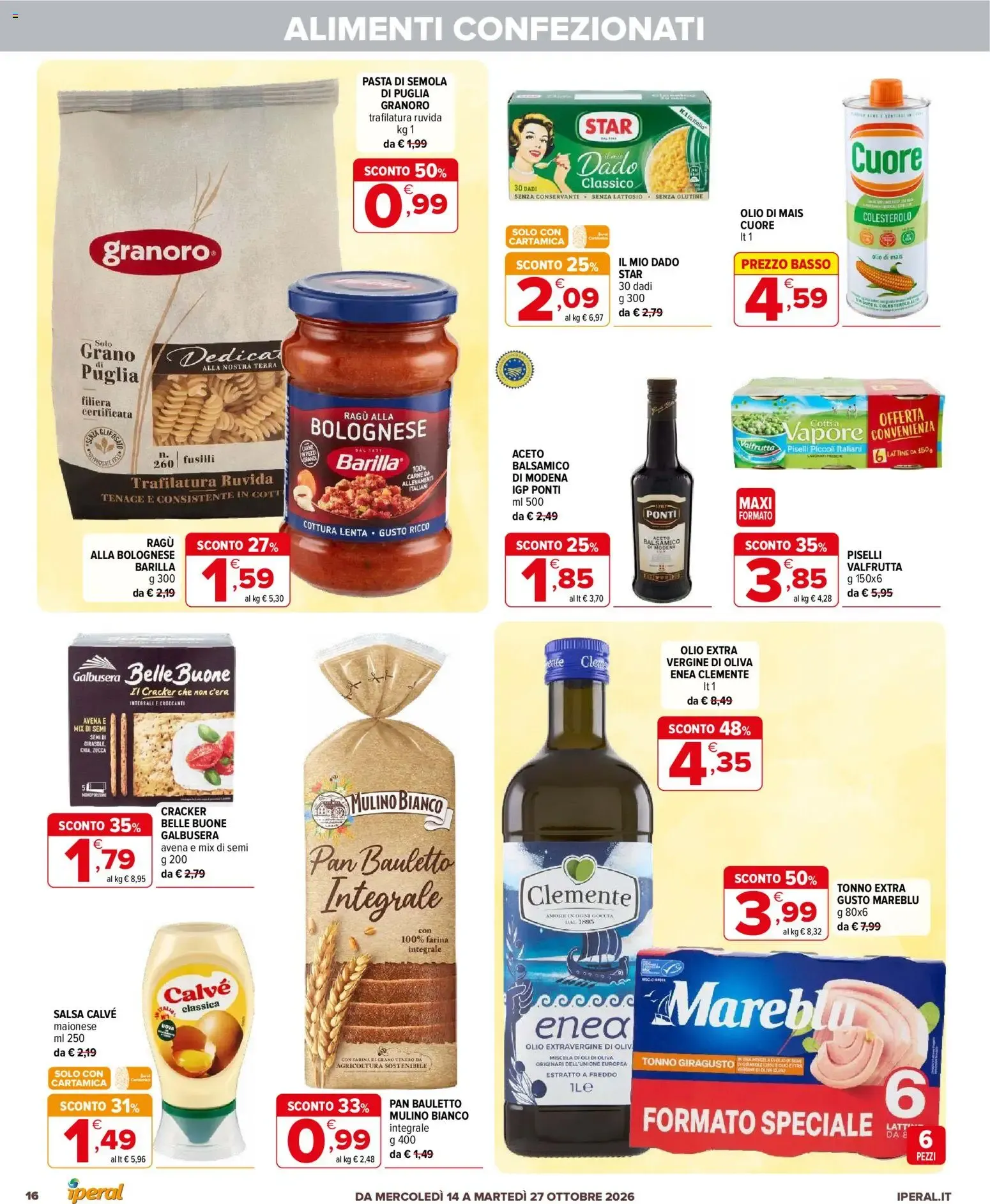 Iperal Supermercati - Affari a 1, 2, 3 Euro da 14 ottobre a 27 ottobre di 2026 - Pagina del volantino 16