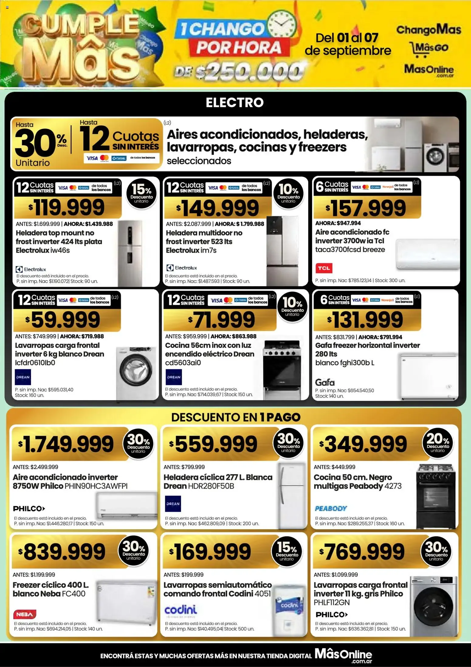 Ofertas de Changomas ofertas || del 01/09/2026 - 07/09/2026 || Catálogo 1 de septiembre al 7 de septiembre 2026 - Página 8 del catálogo
