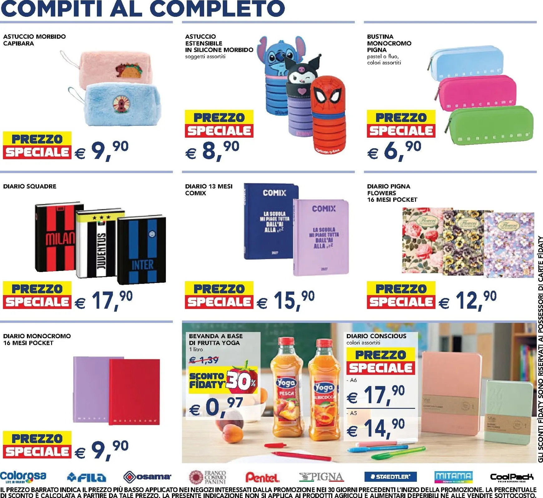 Volantino attuale di Esselunga - Scuola e Colazione valido dal lunedì 24/08/2026 al mercoledì 09/09/2026 da 24 agosto a 9 settembre di 2026 - Pagina del volantino 5