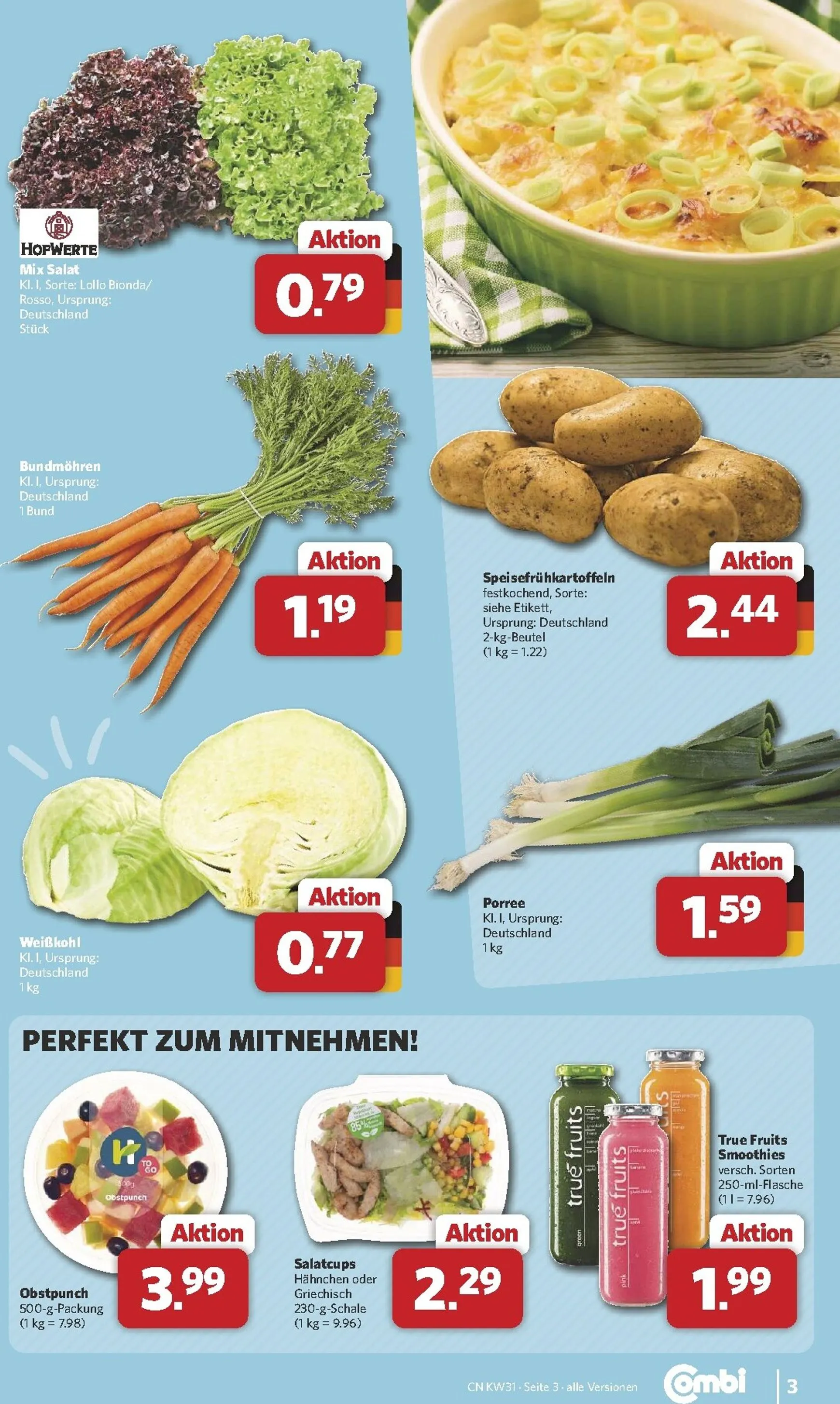 Combi Prospekt – von Montag 27.07.2026 bis Samstag 01.08.2026 von 27. Juli bis 1. August 2026 - Prospekt seite 3