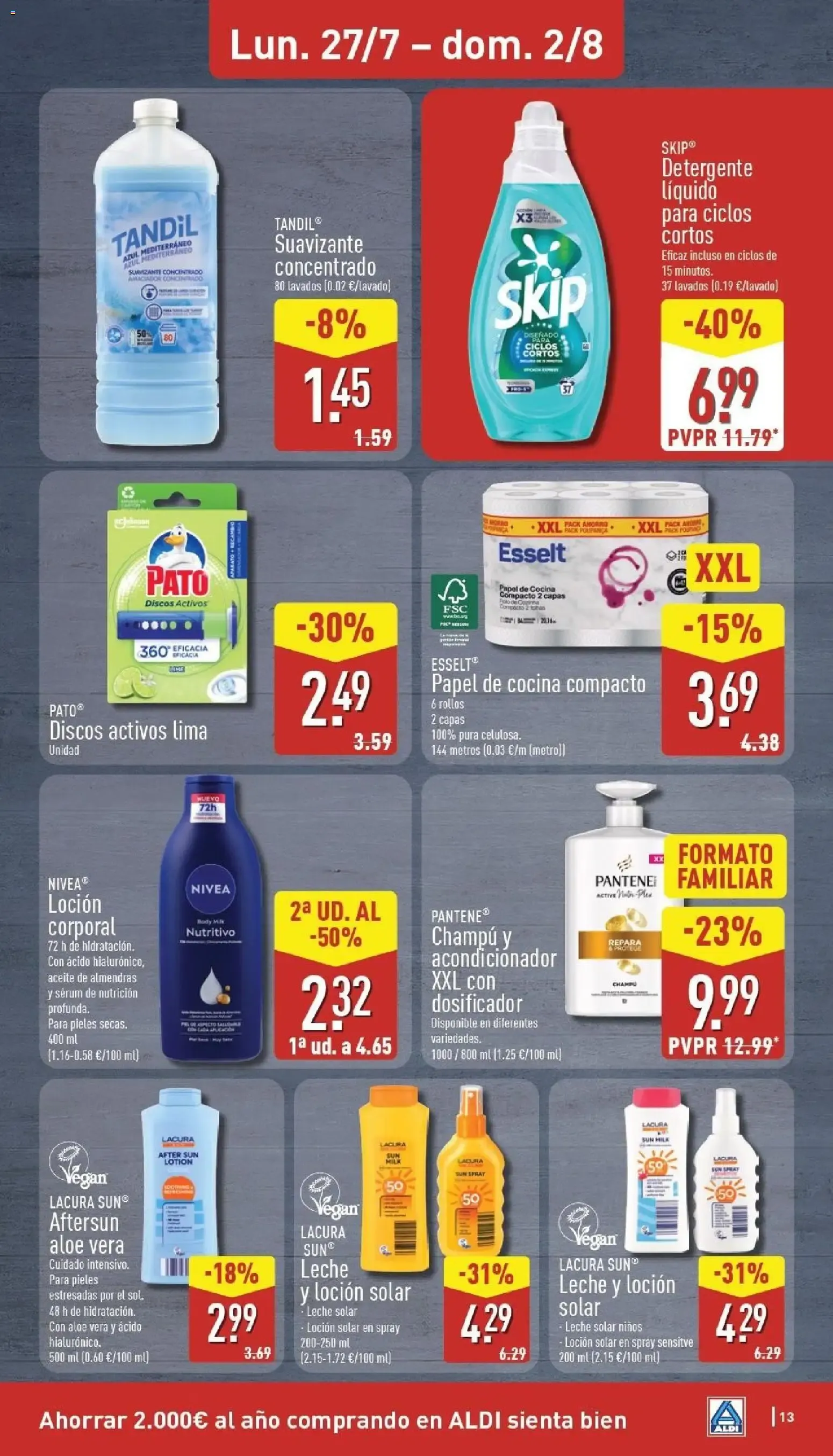 Catálogo de Aldi: Frescura a precios para tirarse a la piscina 27 de julio al 2 de agosto 2026 - Página 13
