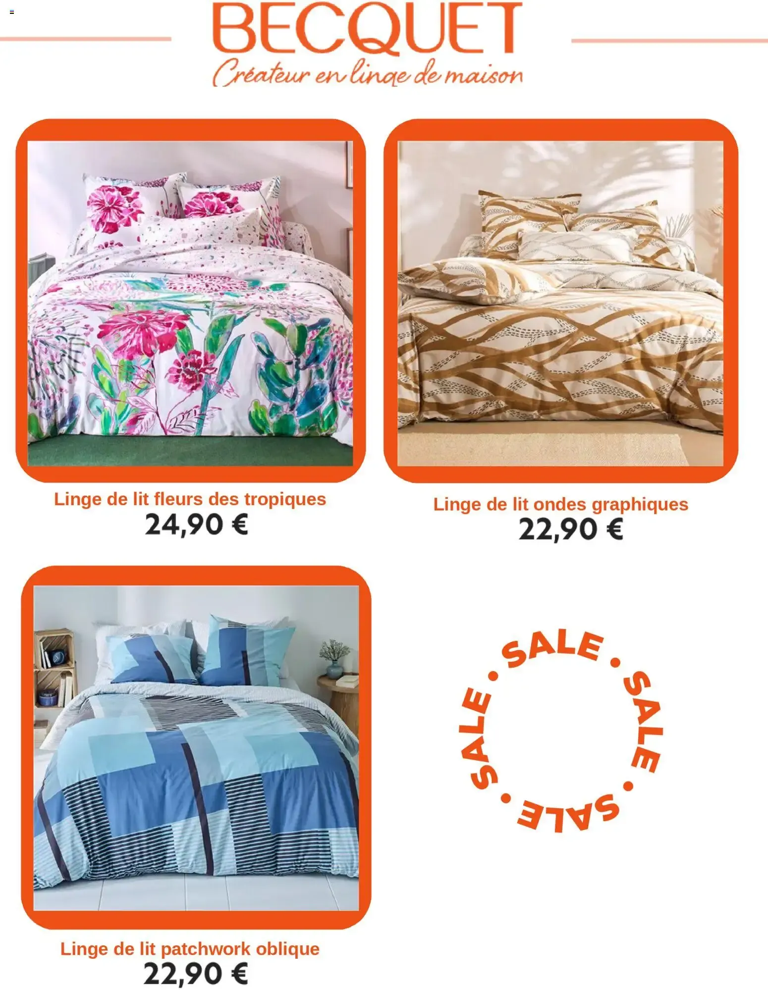 BECQUET Créateur en linge de maison du 10 avril au 17 juin 2026 - Catalogue page 2
