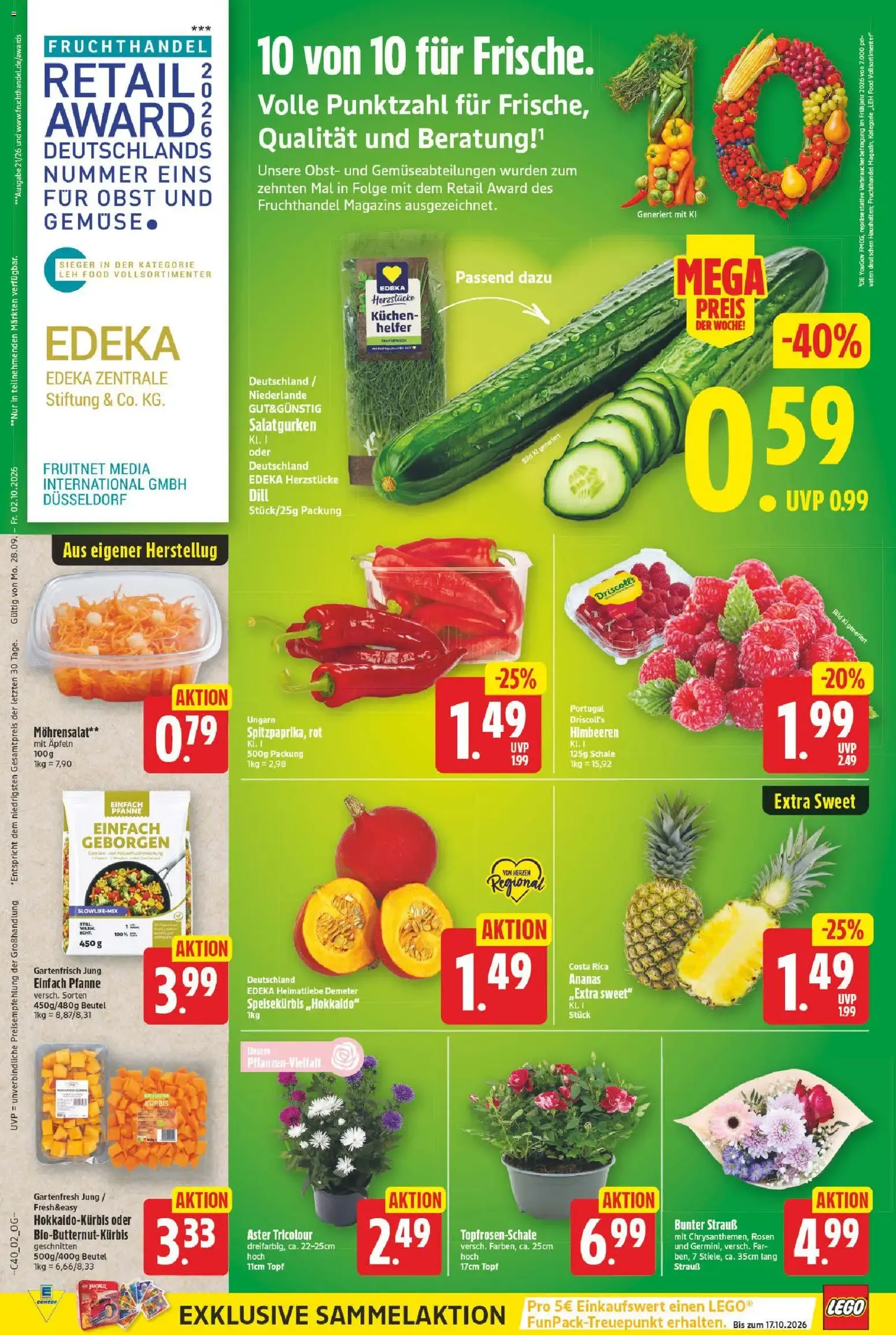 EDEKA Center - 20% Rabatt auf EDEKA Bio Milch-, Joghurt- und Quarkartikel von 28. September bis 2. Oktober 2026 - Prospekt seite 2