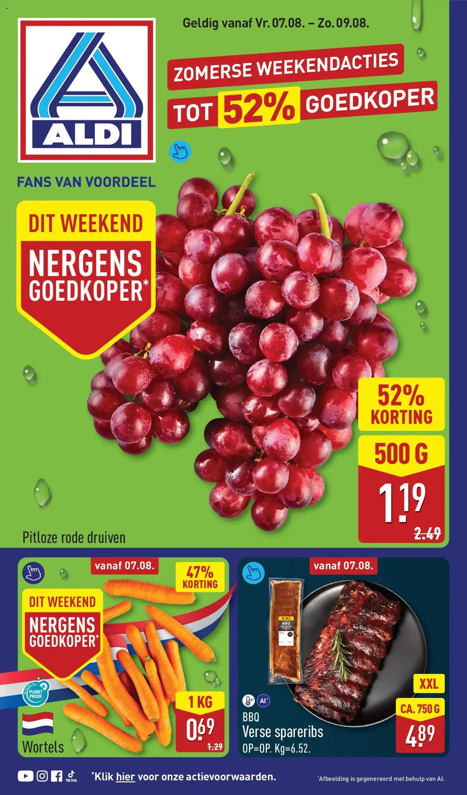 Aldi: Zomerse Weekend Acties van 7 augustus tot 9 augustus 2026 - Folder pagina 1
