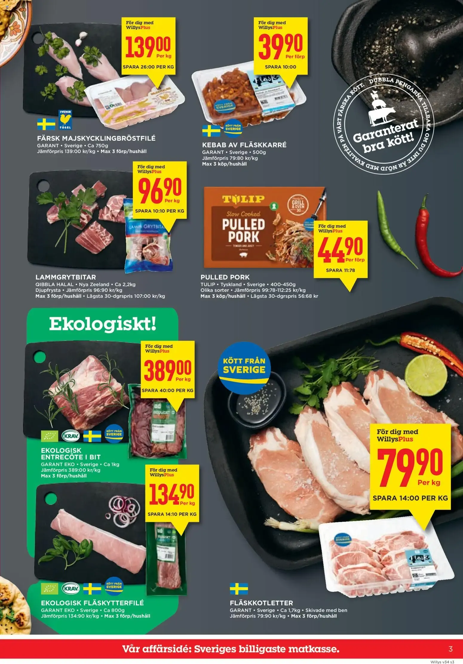 Willys erbjudanden från 17/08/2026 - 23/08/2026 > Reklamblad nuvarande rabatter från 17 augusti till 23 augusti 2026 - Reklamblad sidor 3