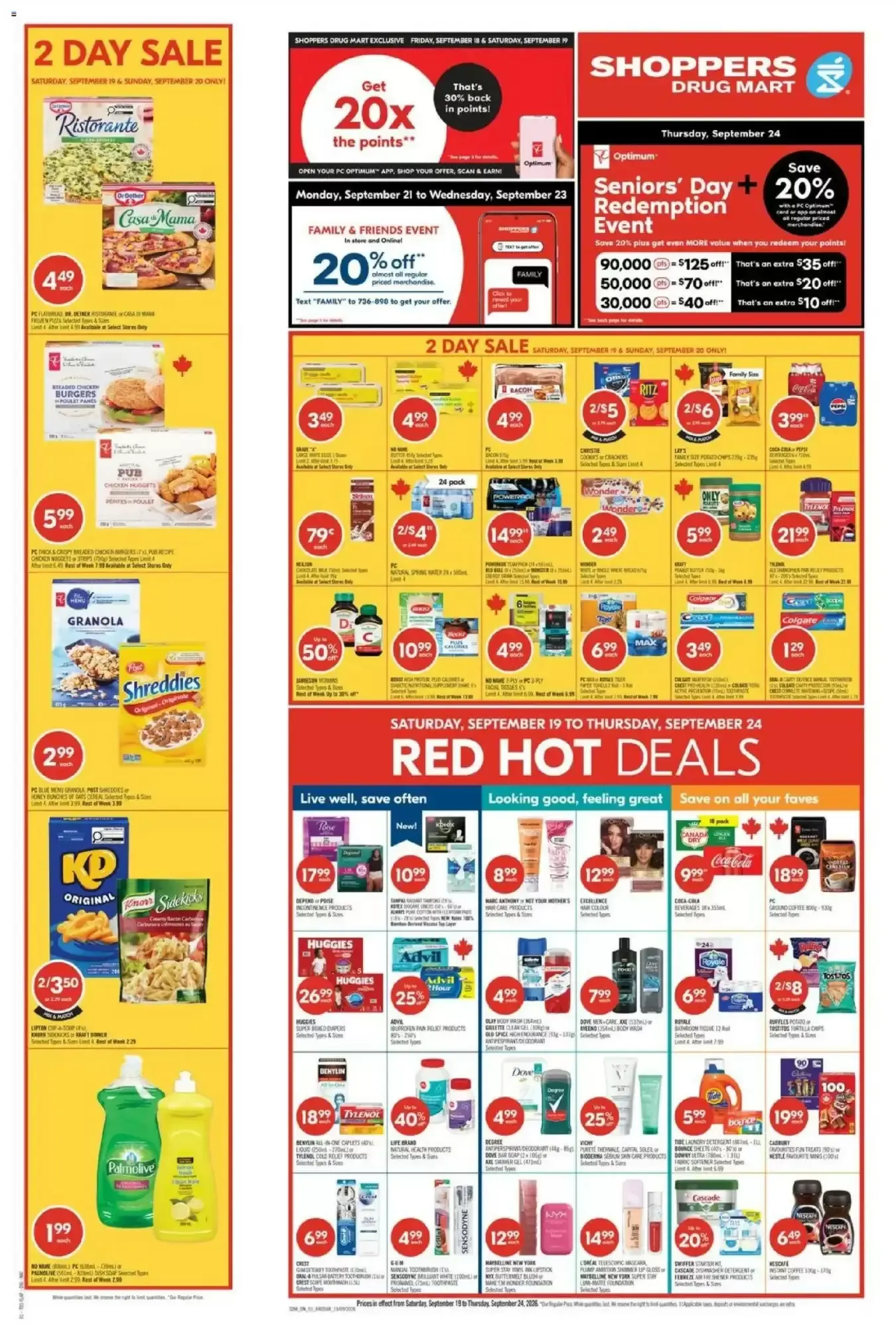 Shoppers Drug Mart flyer week 38 from September 19 to September 24 2026 - flyer page 1