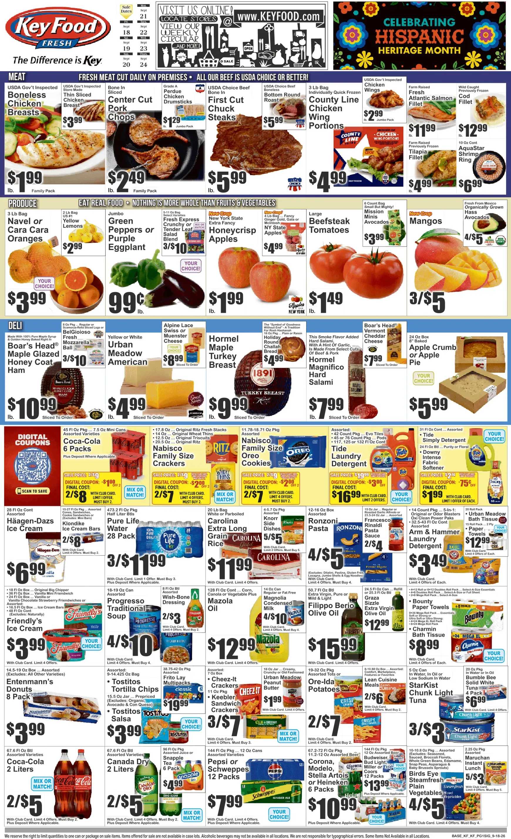 Weekly ad Current Key Food - Fresh leaflet valid from Friday 09/18/2026 to Thursday 09/24/2026 from September 18 to September 24 2026 - Page 1