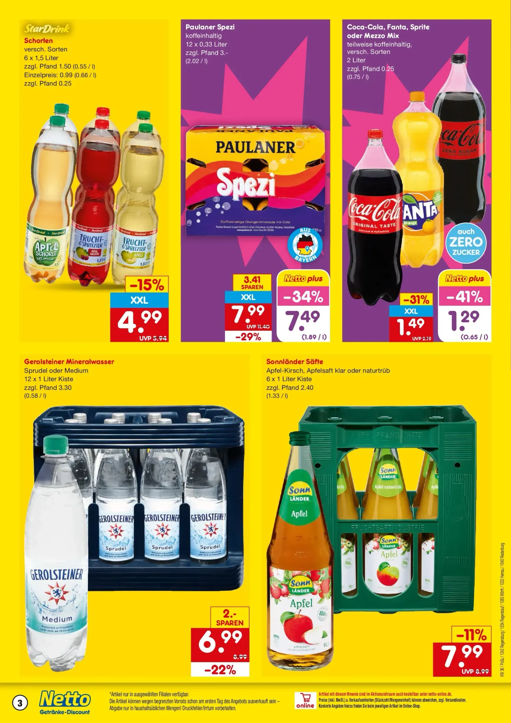 Netto Getränke-Discount: El lugar con el mayor surtido retornable von 31. August bis 5. September 2026 - Prospekt seite 3