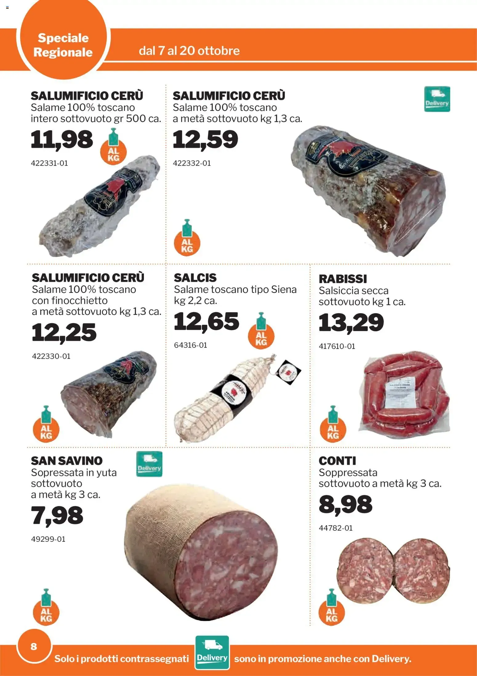 GrosMarket Toscana da 7 ottobre a 20 ottobre di 2026 - Pagina del volantino 8