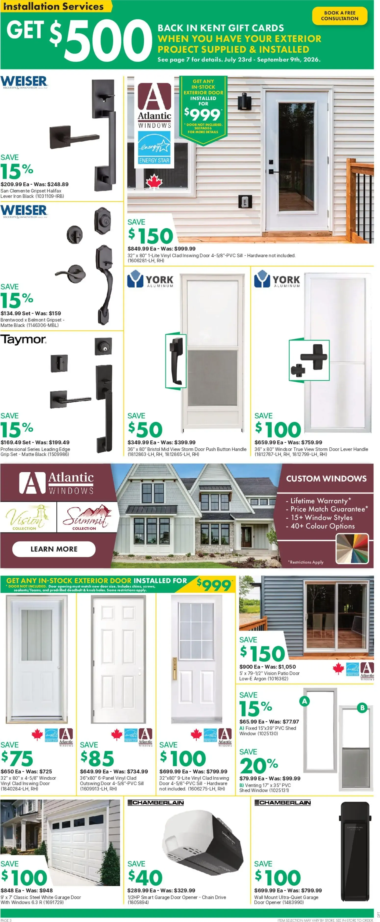 Kent weekly flyer / circulaire from Aug 27, 2026 > weekly specials & deals from August 27 to September 2 2026 - flyer page 3