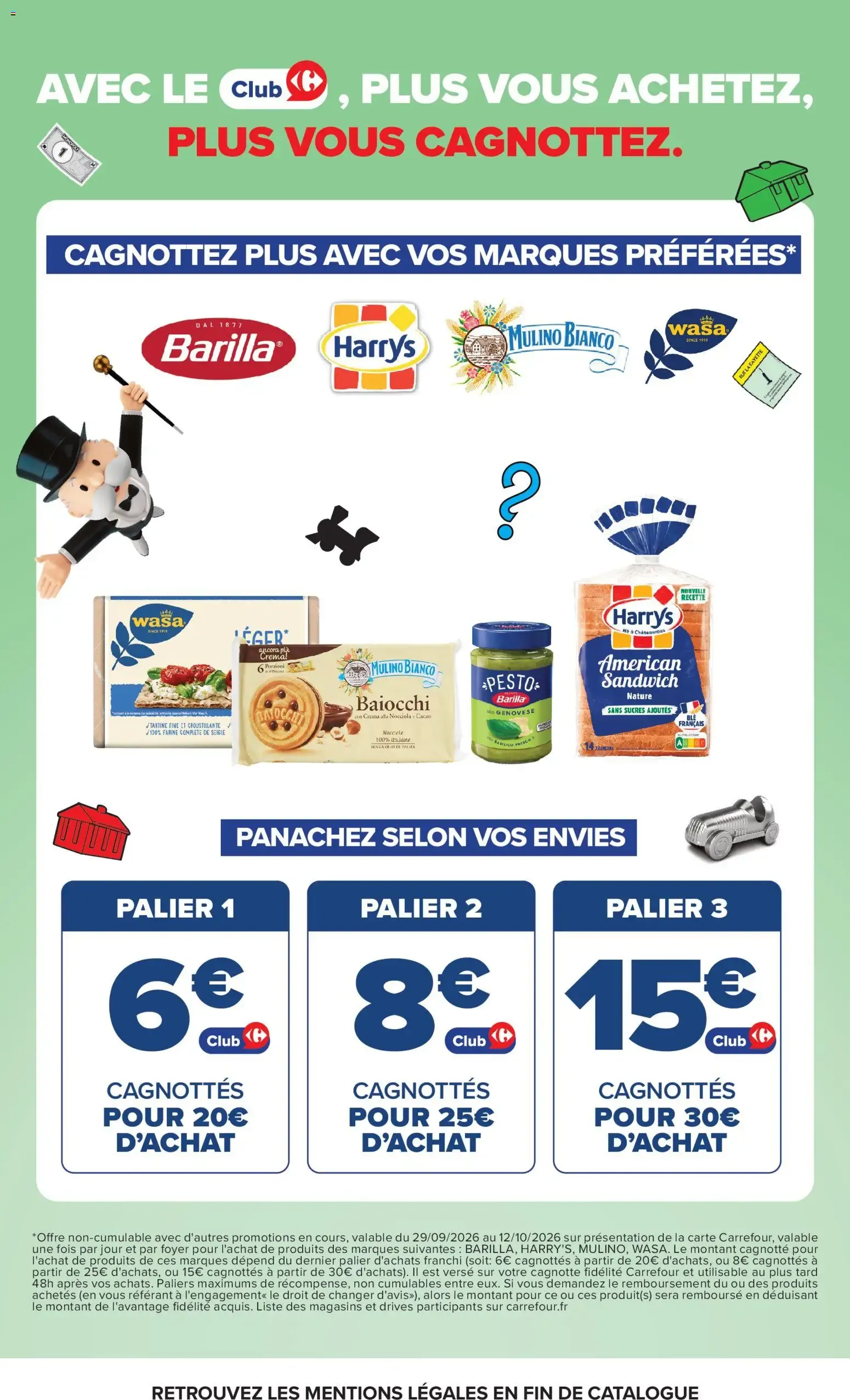 Carrefour Le mois monopoly produits laitiers à partir du 29/09/2026 - promo en ligne du 29 septembre au 12 octobre 2026 - Catalogue page 5