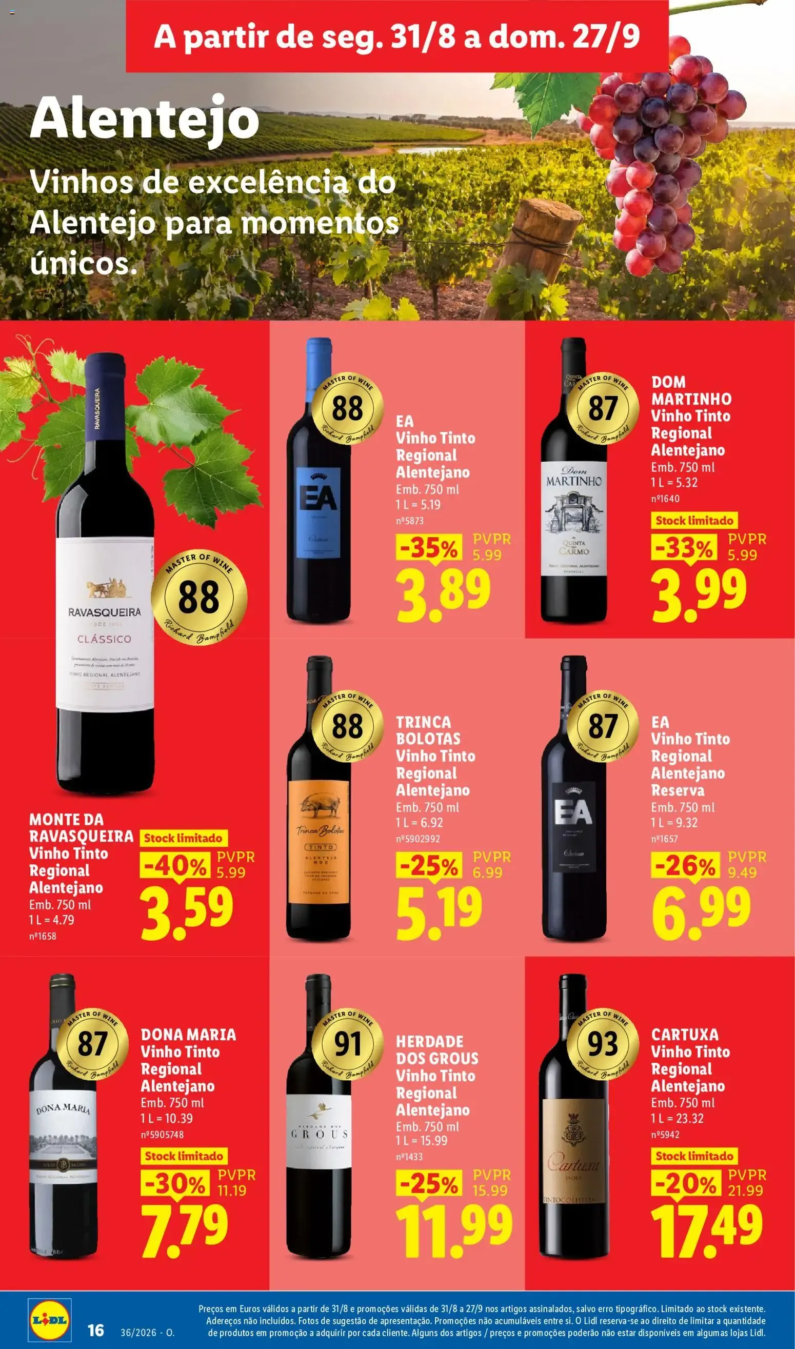 Folheto VINHOS & QUEIJOS ENCHIDOS de 31 de agosto até 27 de setembro 2026 - Pagina 16