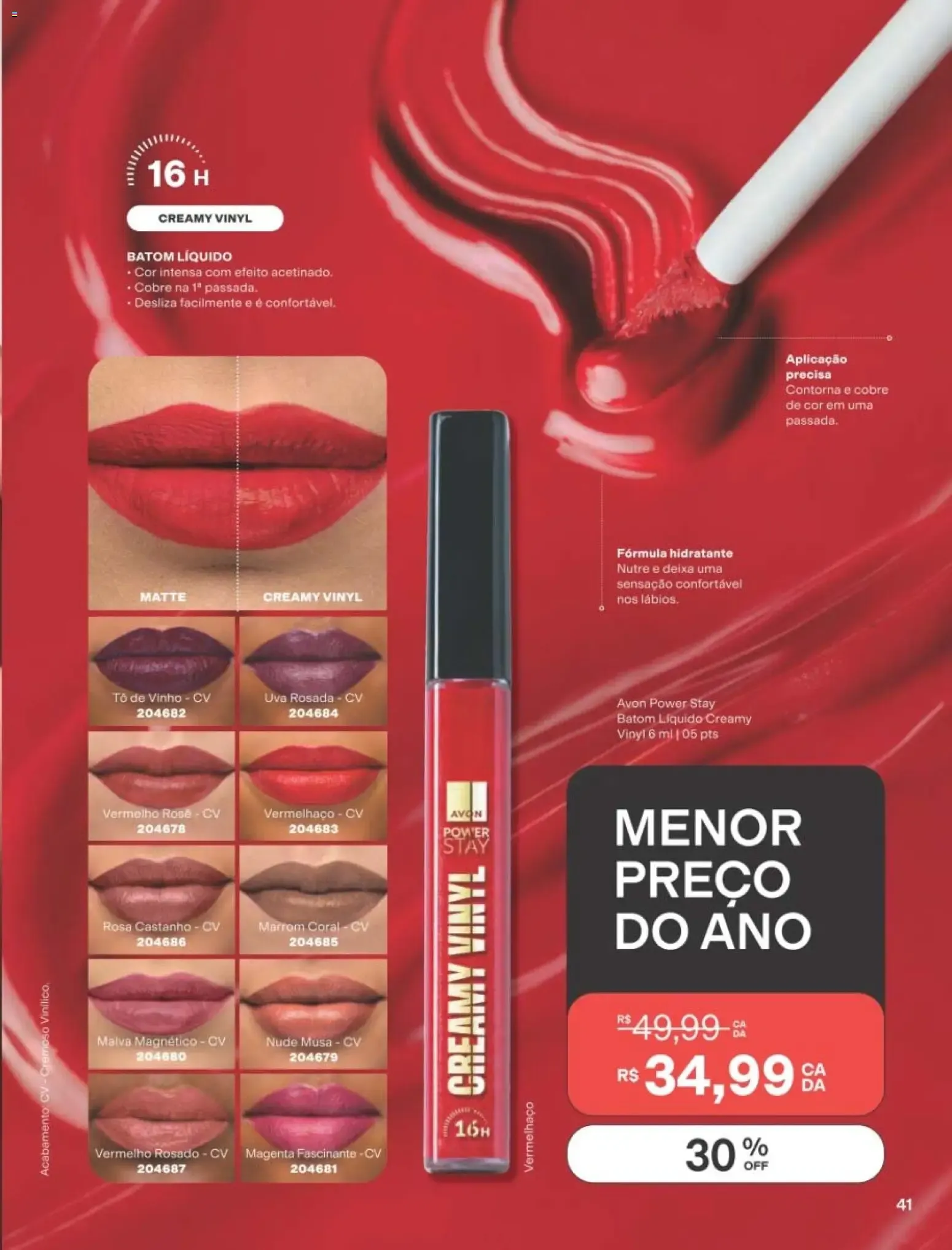 Encarte de Revista Avon folheto - Campanha 14 de 01/09/2026 | Promoção Online 1 de setembro até 20 de setembro 2026 - Pagina 41
