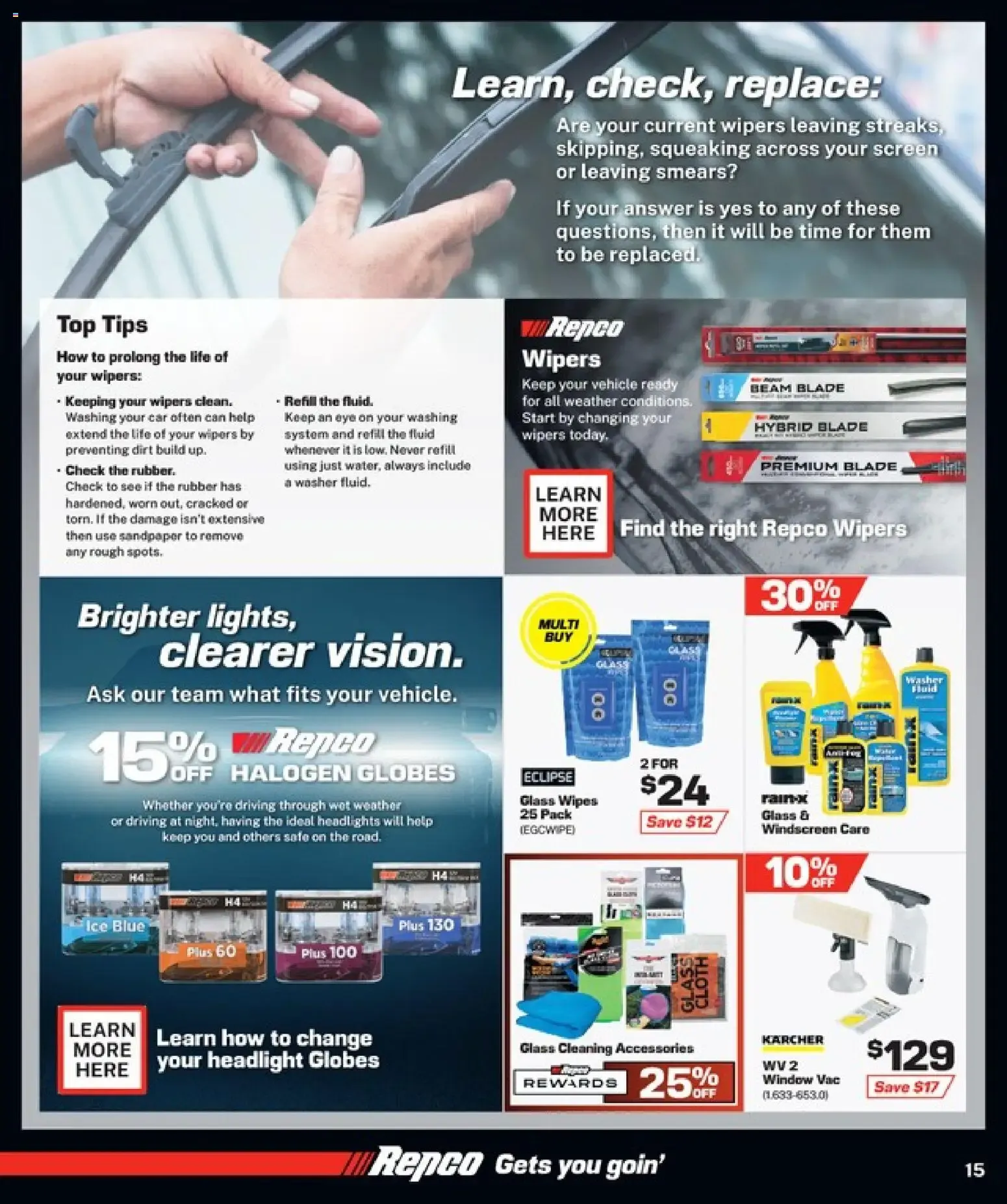 Repco new specials valid 23 Jul 2026 - 2 Aug 2026 from 23 July to 2 August 2026 - Catalogue Page 15