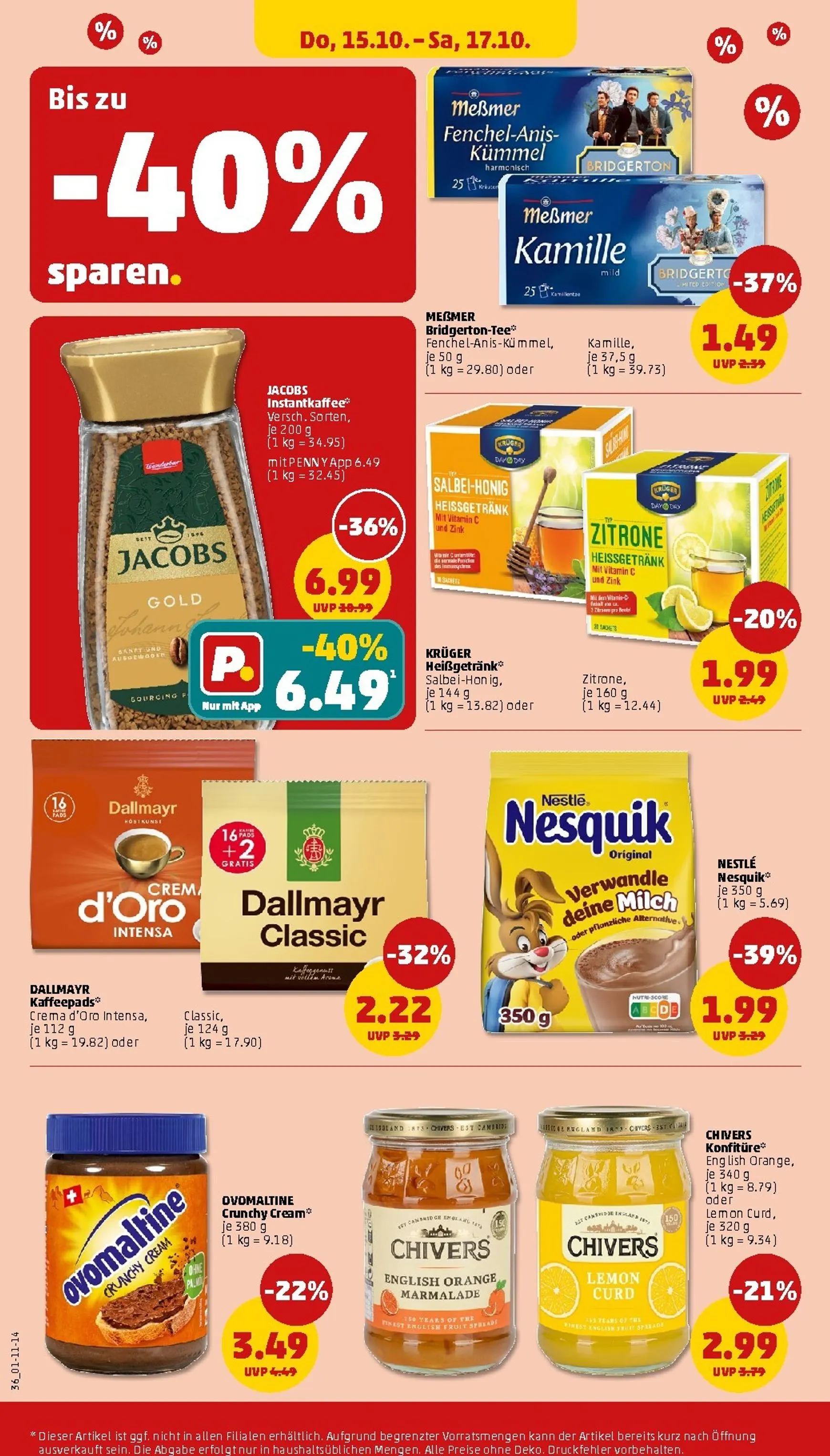 PENNY Prospekt nächste Woche – von Montag 12.10.2026 bis Samstag 17.10.2026 von 12. Oktober bis 17. Oktober 2026 - Prospekt seite 40