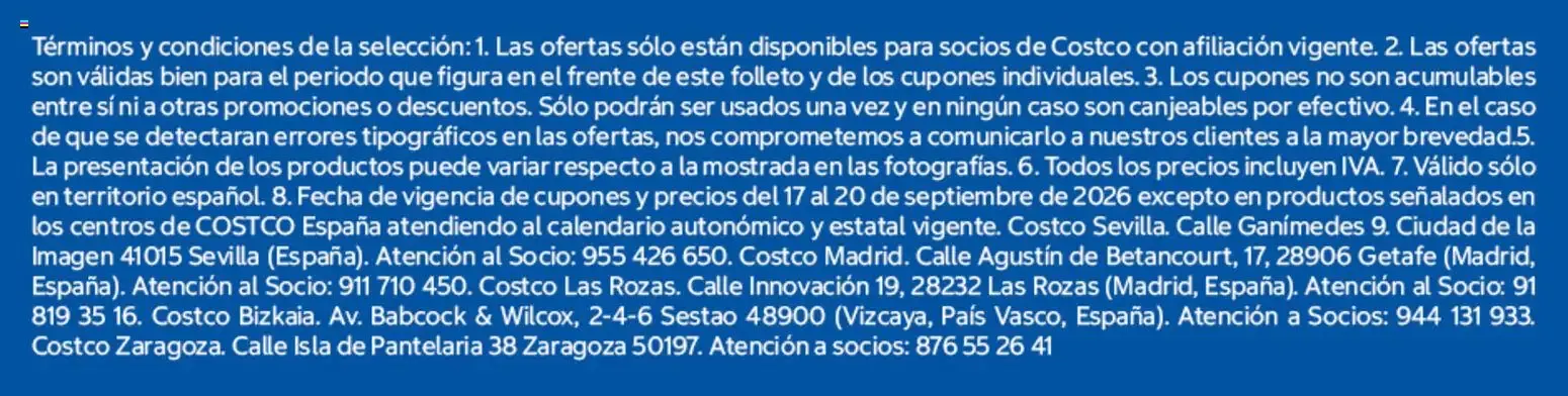 Catálogo de Shopper Costco catálogo Disfrute de estos descuentos del 17/09/2026 | folleto 17 de septiembre al 20 de septiembre 2026 - Página 6