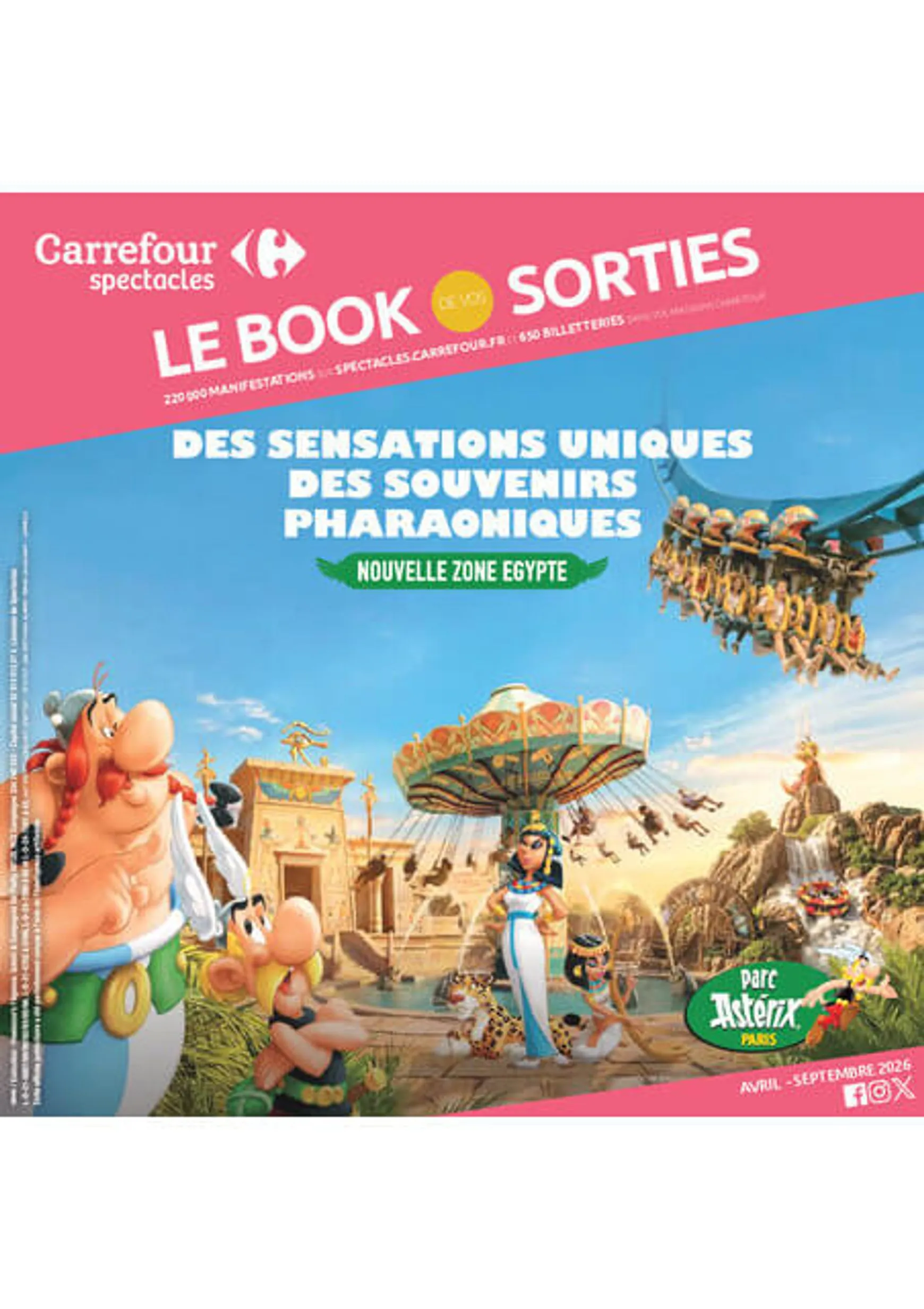 Current Carrefour Market - Le Book des Sorties leaflet valid from du vendredi 03/04/2026 to du mercredi 30/09/2026 du 3 avril au 30 septembre 2026 - Catalogue page 1