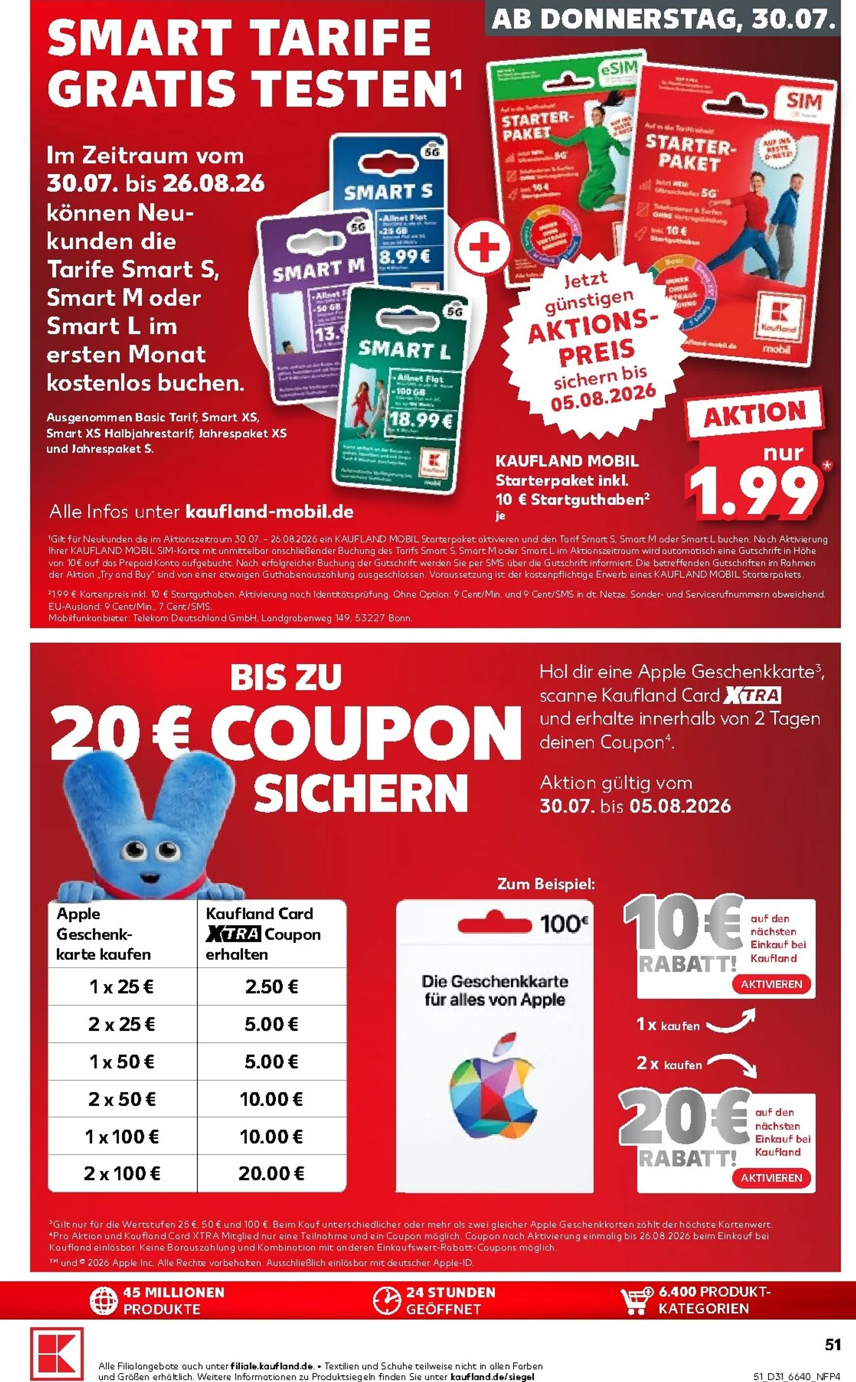 Neuer Kaufland Prospekt – von Donnerstag 30.07.2026 bis Mittwoch 05.08.2026 von 30. Juli bis 5. August 2026 - Prospekt seite 50