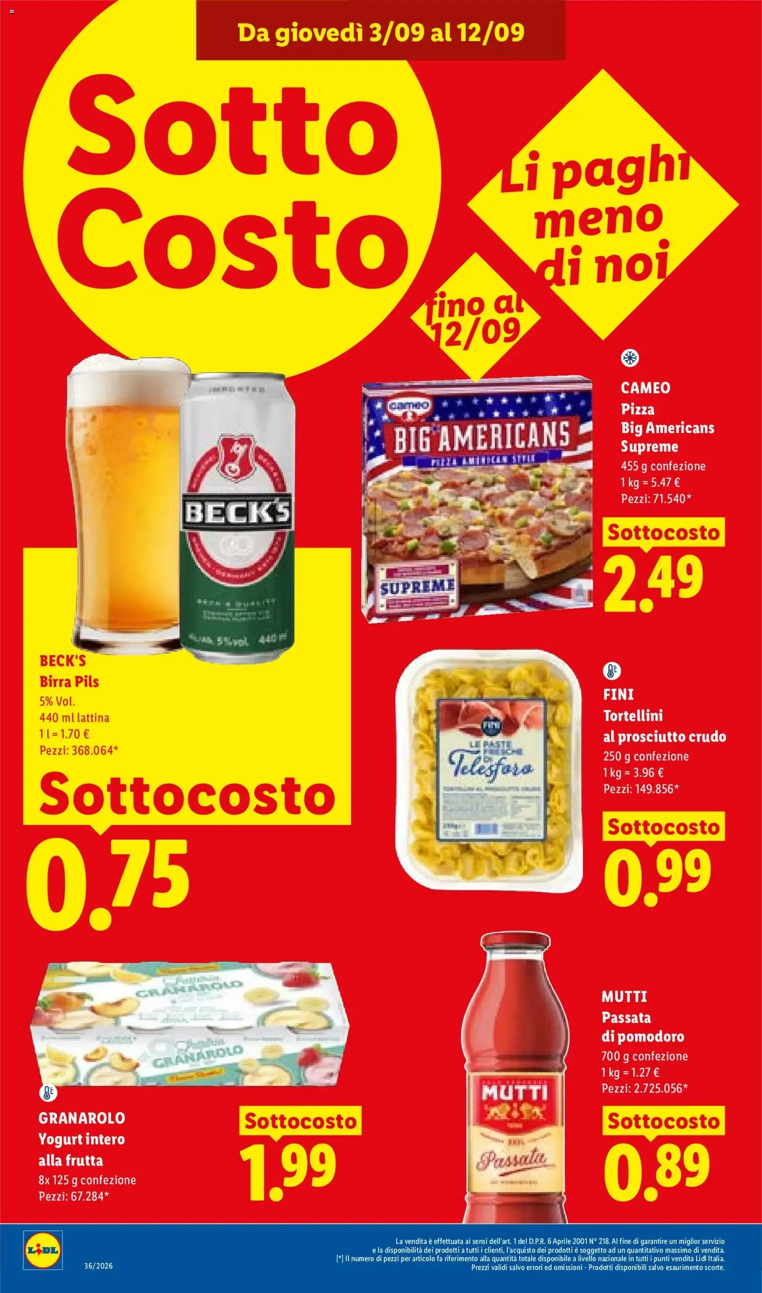 LIDL Sotto Costo da 3 settembre a 9 settembre di 2026 - Pagina del volantino 4