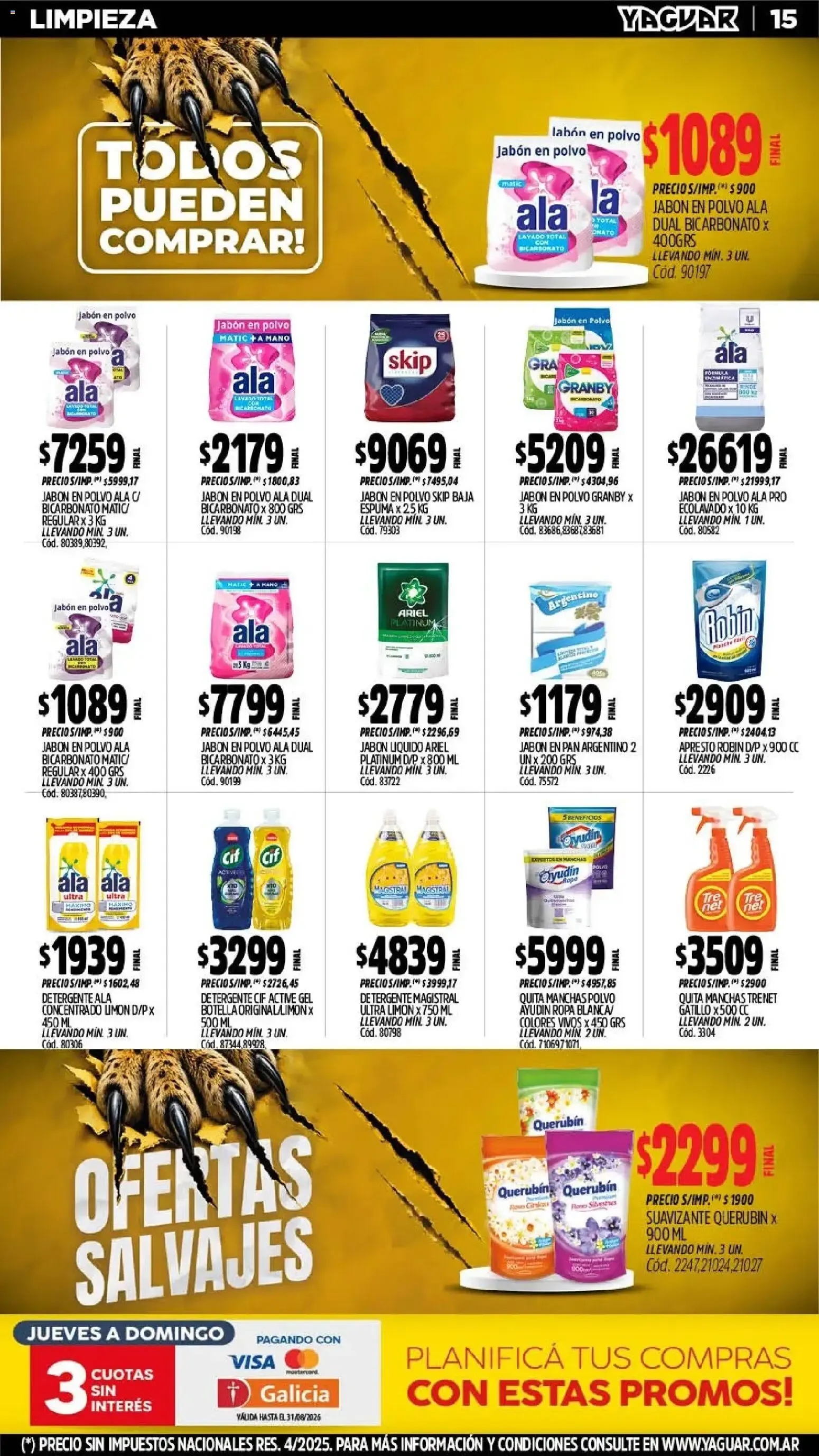 Ofertas de Yaguar - Oferta Semanal Córdoba del 03/08/2026 - 09/08/2026 3 de agosto al 9 de agosto 2026 - Página 16 del catálogo