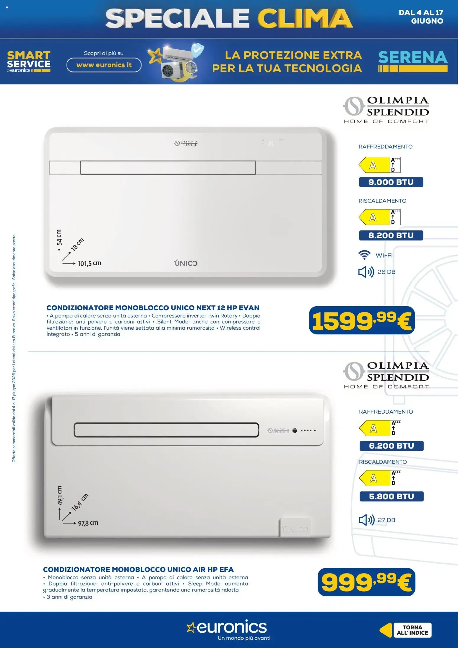 Speciale Clima Euronics: rinfresca casa con efficienza e stile da 4 giugno a 17 giugno di 2026 - Pagina del volantino 16
