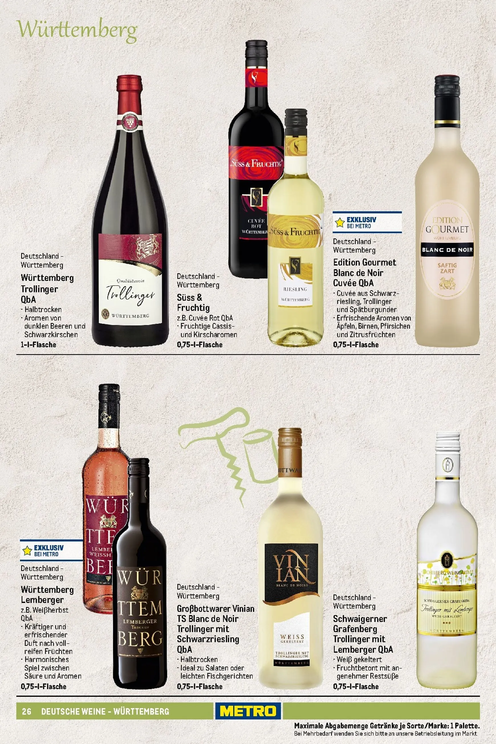 Sortimentskatalog Wein und Sekt für die perfekte Weinkarte von 1. November bis 30. September 2026 - Prospekt seite 27