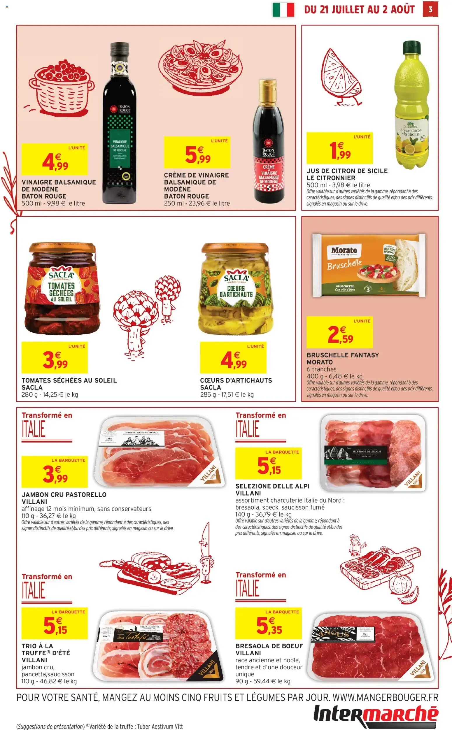 Intermarché Savourez l'italie à petits prix à partir du 21/07/2026 - promo en ligne du 21 juillet au 2 août 2026 - Catalogue page 3