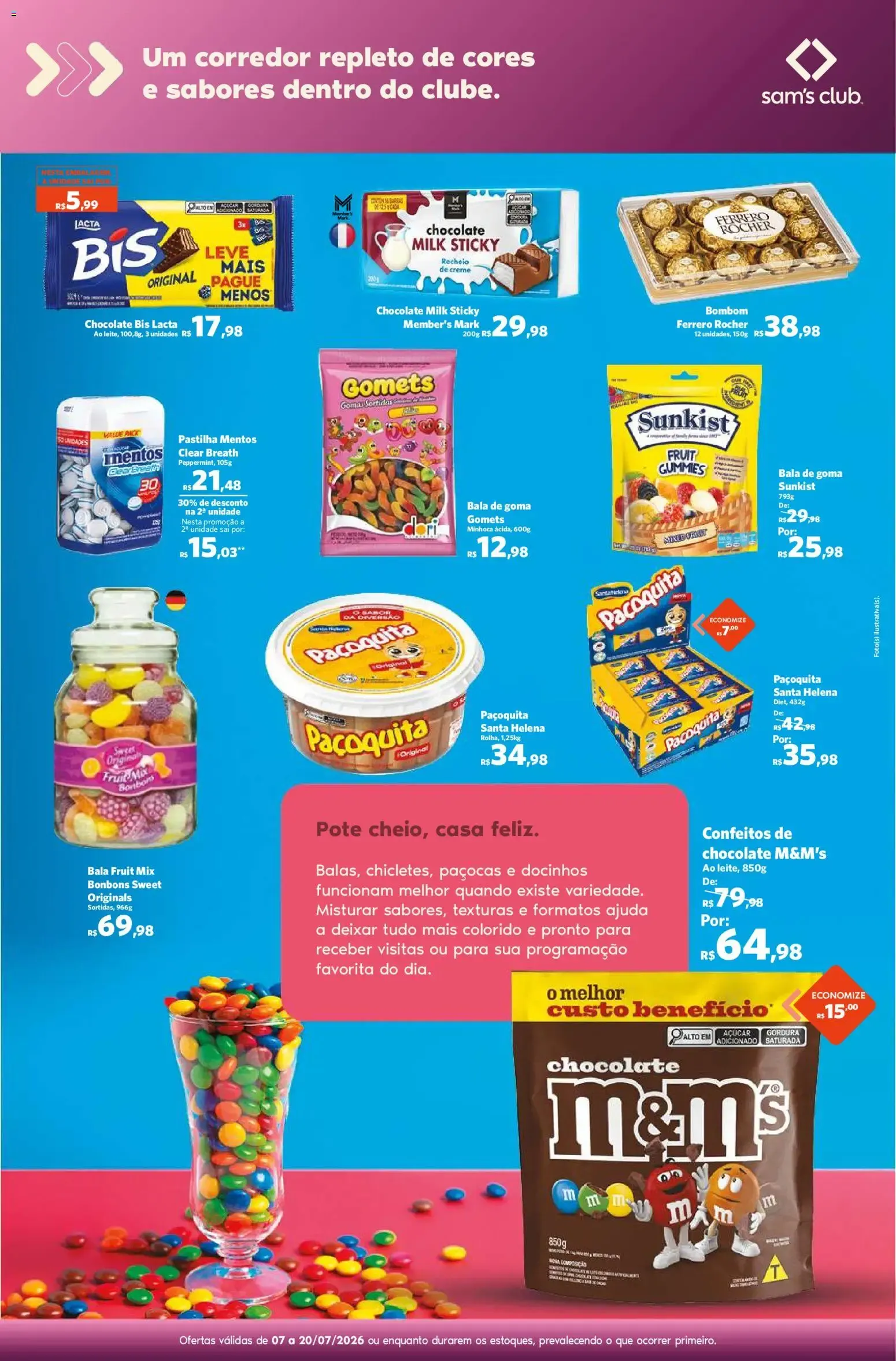 Encarte de Sam's Club ofertas Mundo das Delícias de 07/07/2026 | Promoções Online 7 de julho até 20 de julho 2026 - Pagina 4