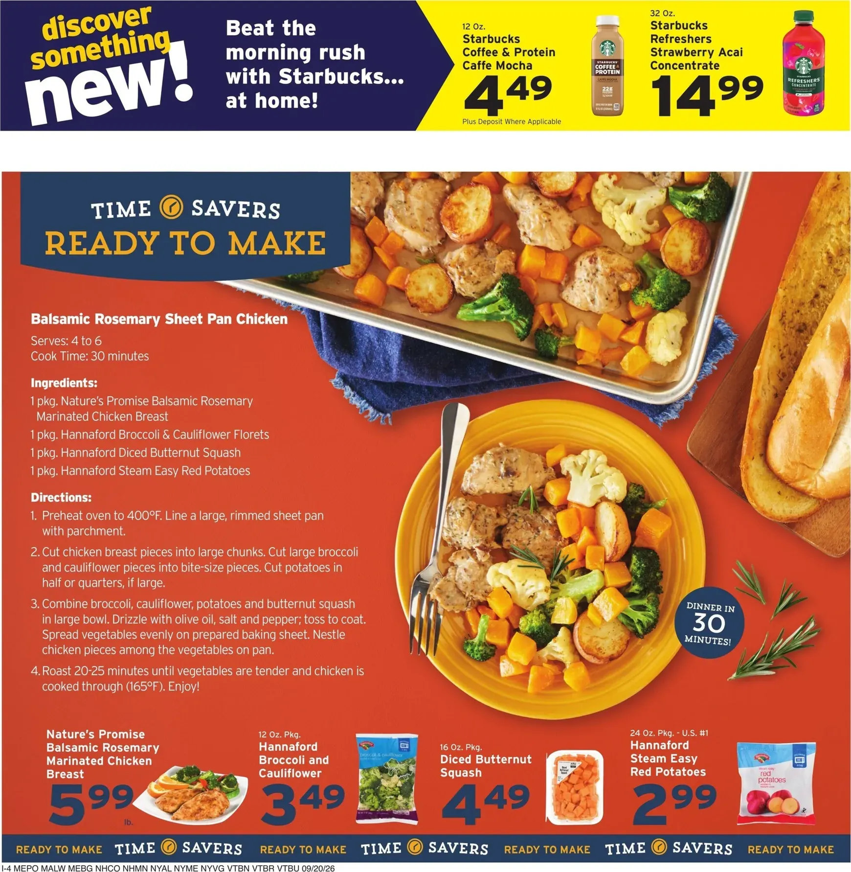 Weekly promotion Current Hannaford leaflet valid from Sunday 09/20/2026 to Saturday 09/26/2026 spanning from September 20 to September 26 2026 - Page 12 for Catalogue 365