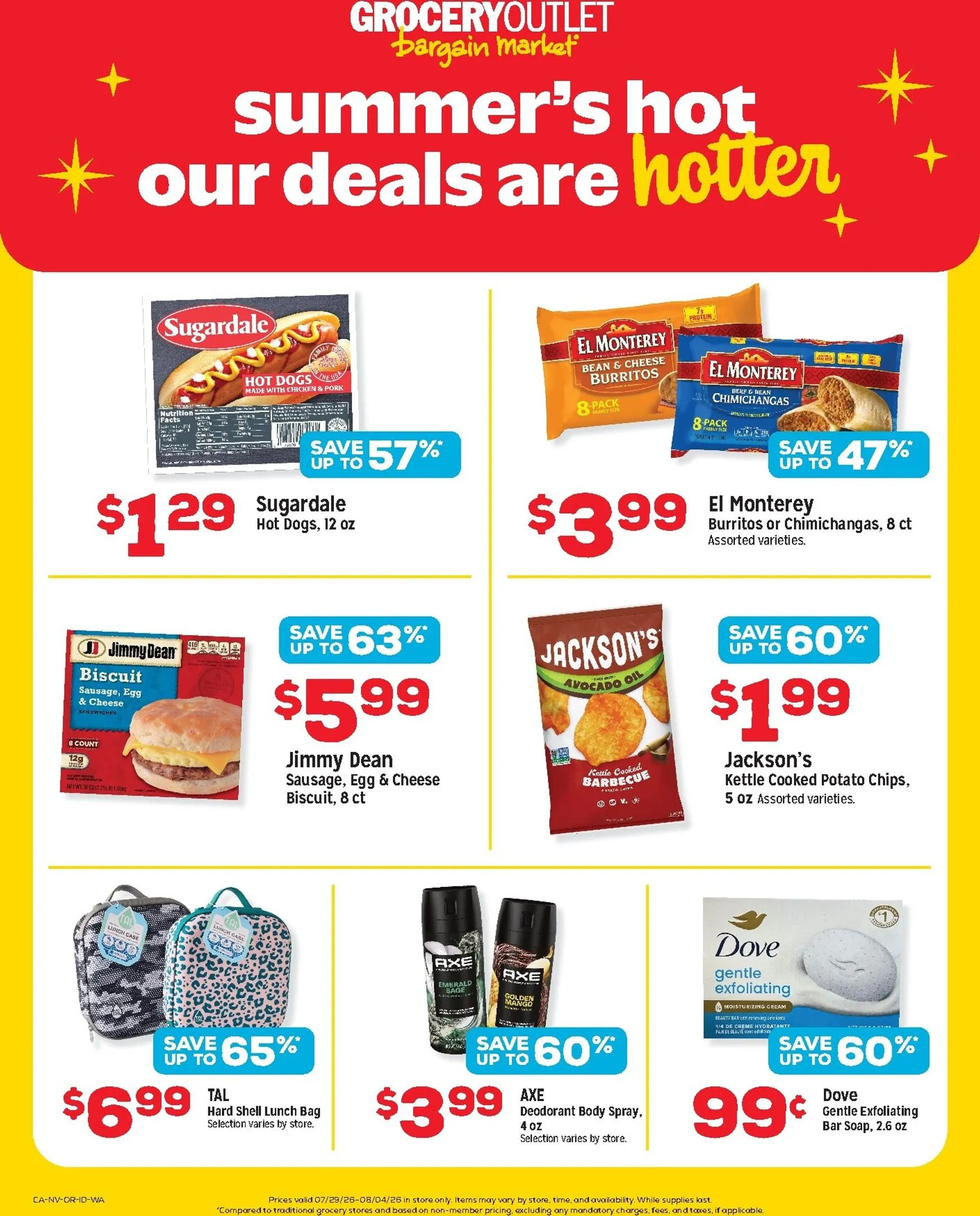 Weekly ad Current Grocery Outlet leaflet valid from Wednesday 07/29/2026 to Tuesday 08/04/2026 from July 29 to August 4 2026 - Page 2