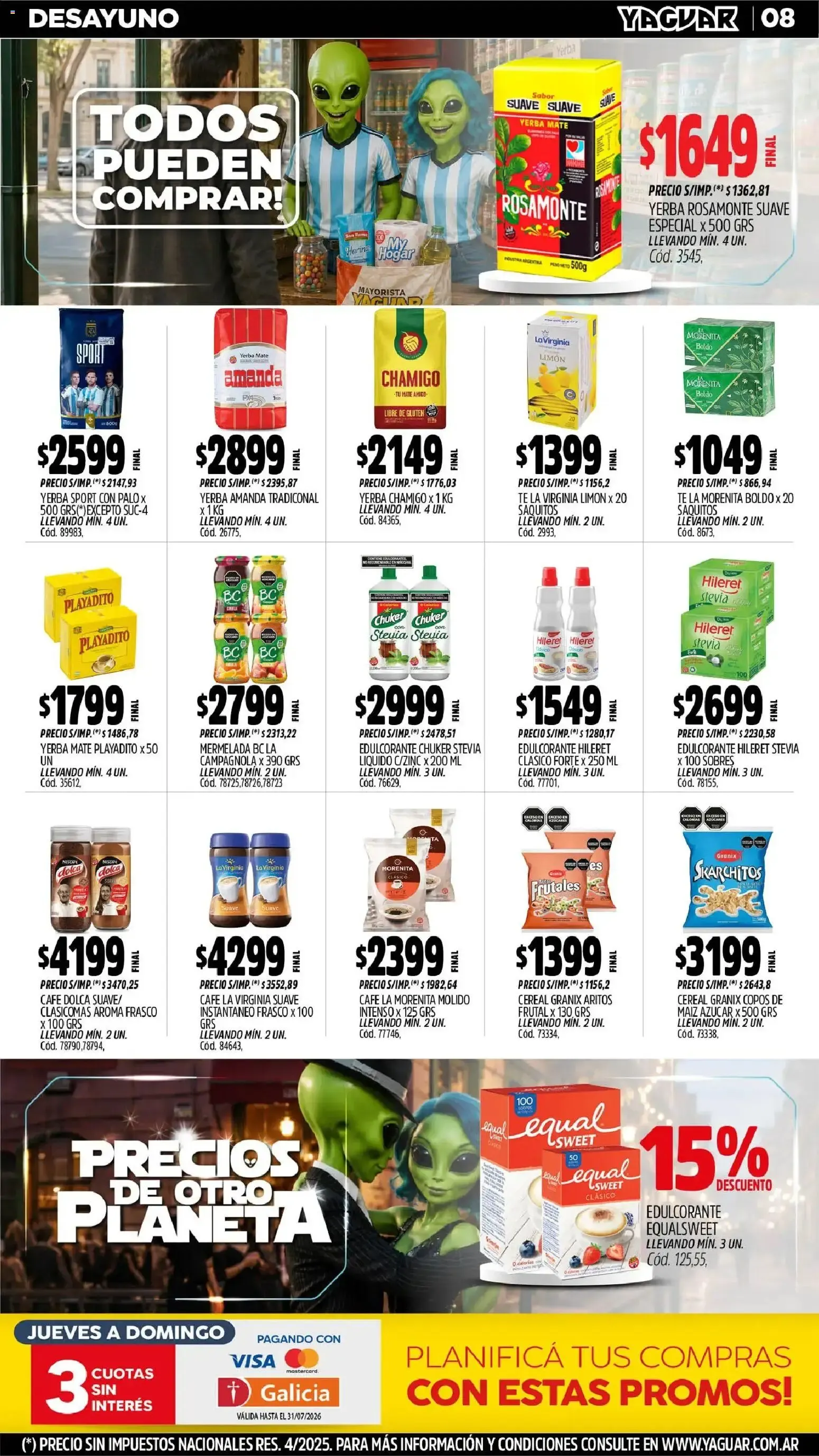 Ofertas de Yaguar - Oferta Semanal Mar del Plata del 29/06/2026 - 04/07/2026 29 de junio al 4 de julio 2026 - Página 8 del catálogo