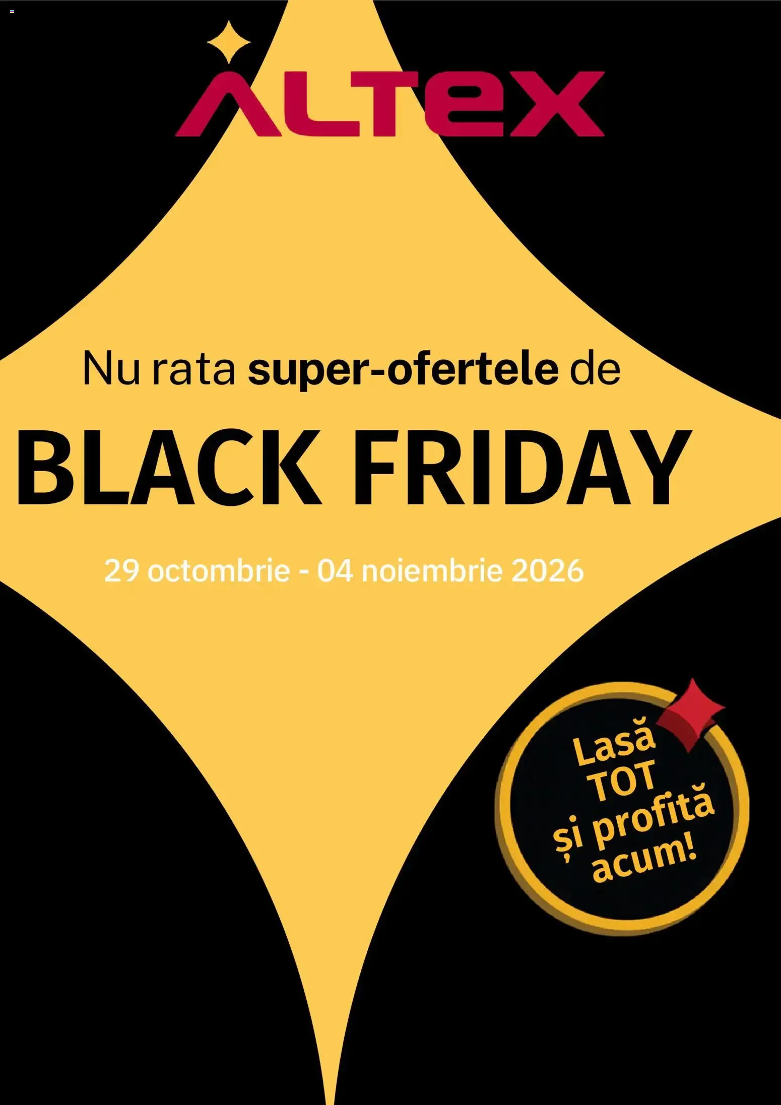 Catalog Catalog Altex BLACK FRIDAY (29.10.2026) de la 29 octombrie până la 4 noiembrie 2026 - Revista Pagina 1