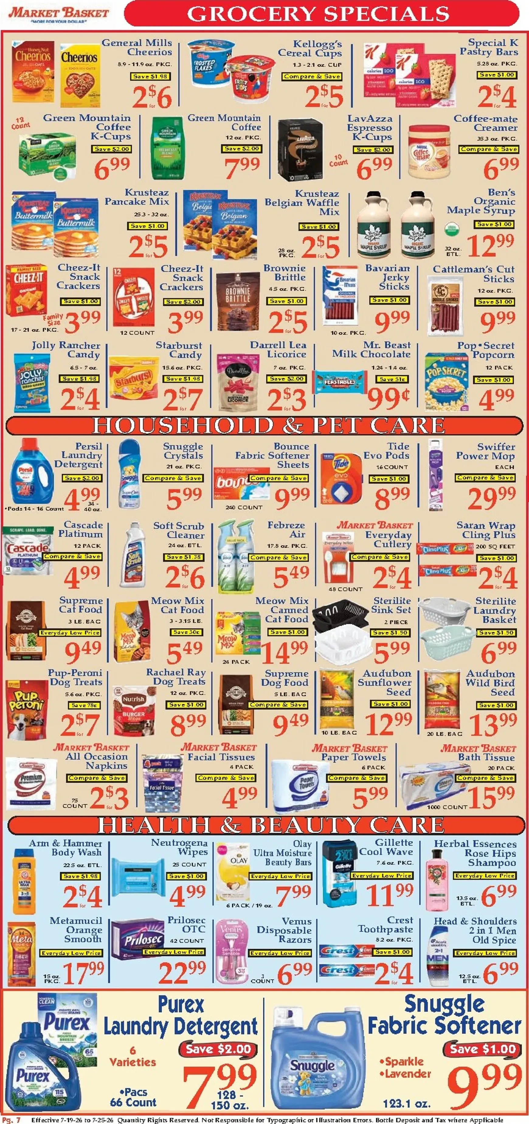 Weekly ad Market Basket - More for your Dollar from July 19 to July 25 2026 - Page 7