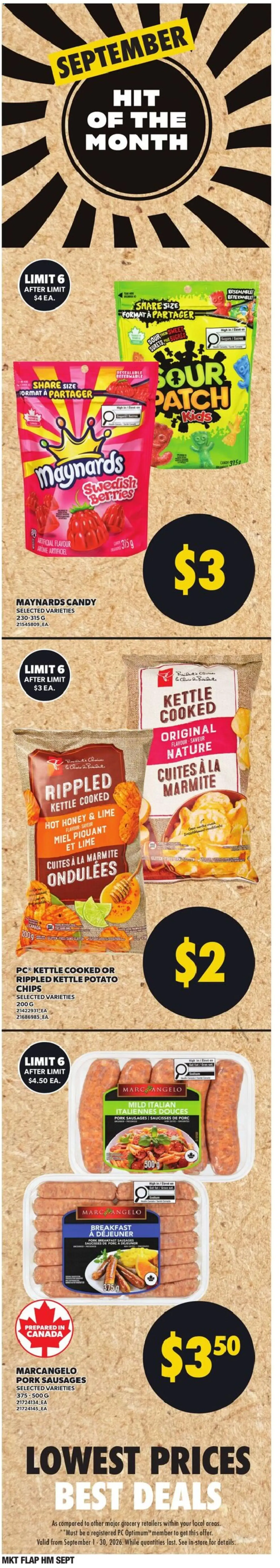 Loblaws weekly flyer / circulaire from Sep 24, 2026 > weekly specials & deals from September 24 to September 30 2026 - flyer page 5
