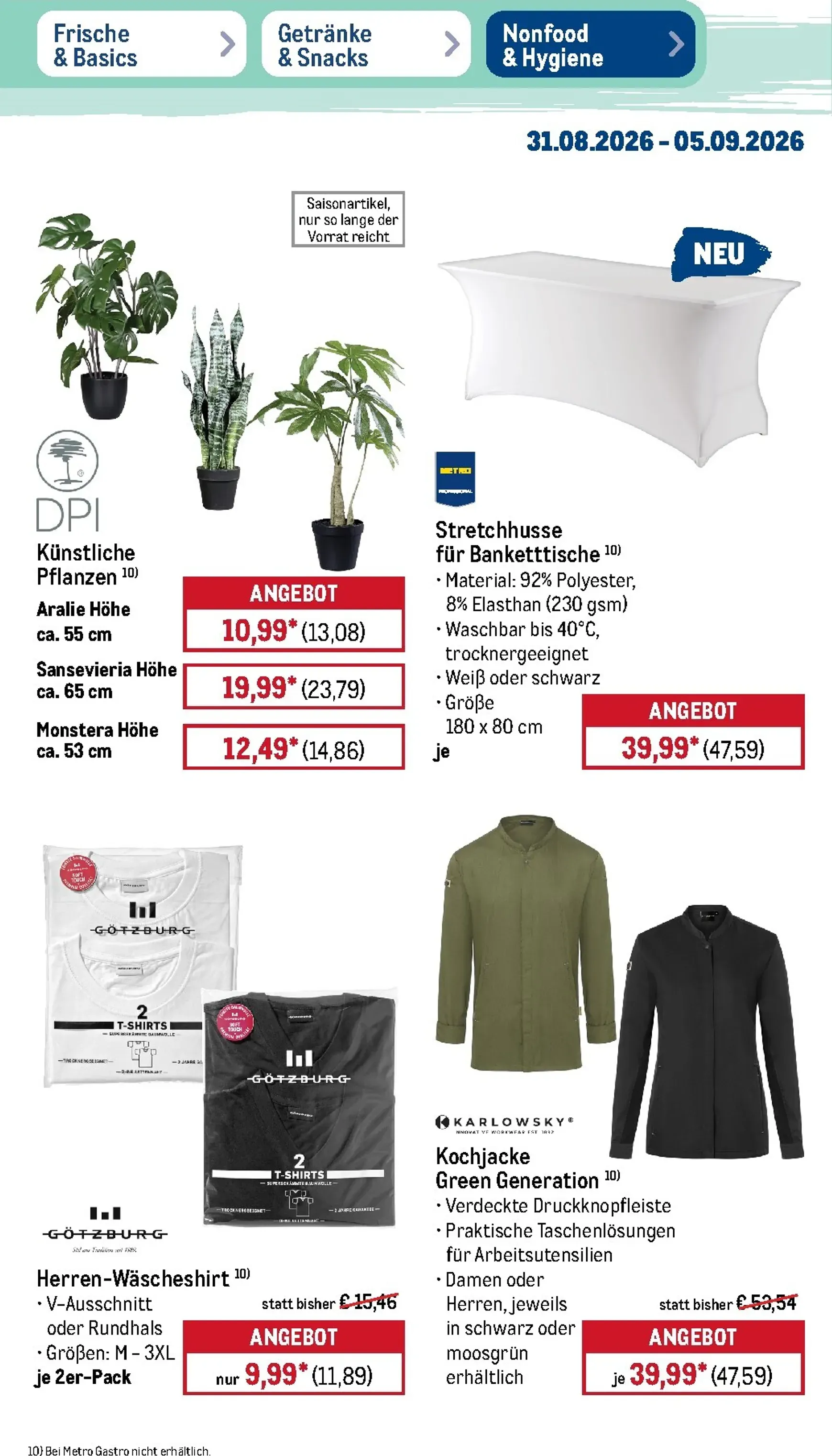 Metro - NonFood Prospekt – von Montag 31.08.2026 bis Samstag 05.09.2026 von 31. August bis 5. September 2026 - Prospekt seite 8