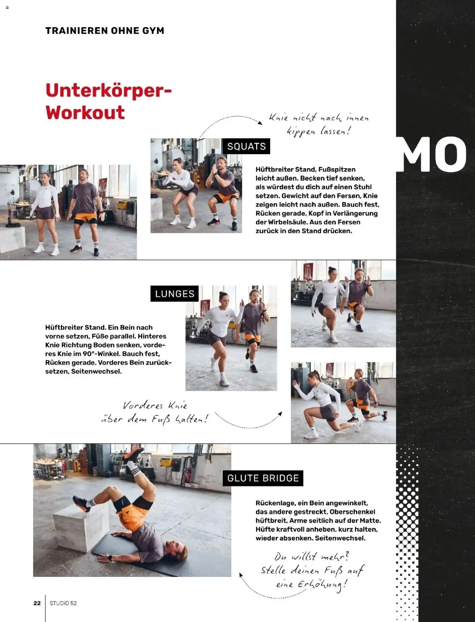 HOME OF STUDIO 52 TRAINING von 26. Januar bis 30. August 2026 - Prospekt seite 22