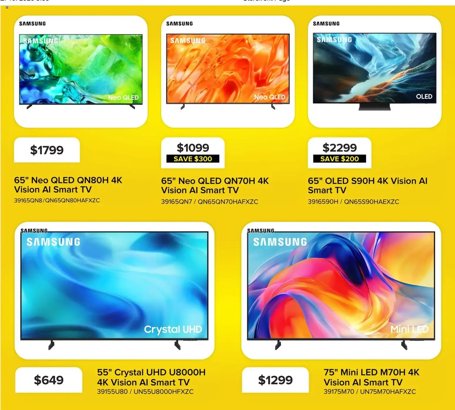 Leon's: Samsung TV Offers / Best Brands For Less from October 22 to October 28 2026 - flyer page 3